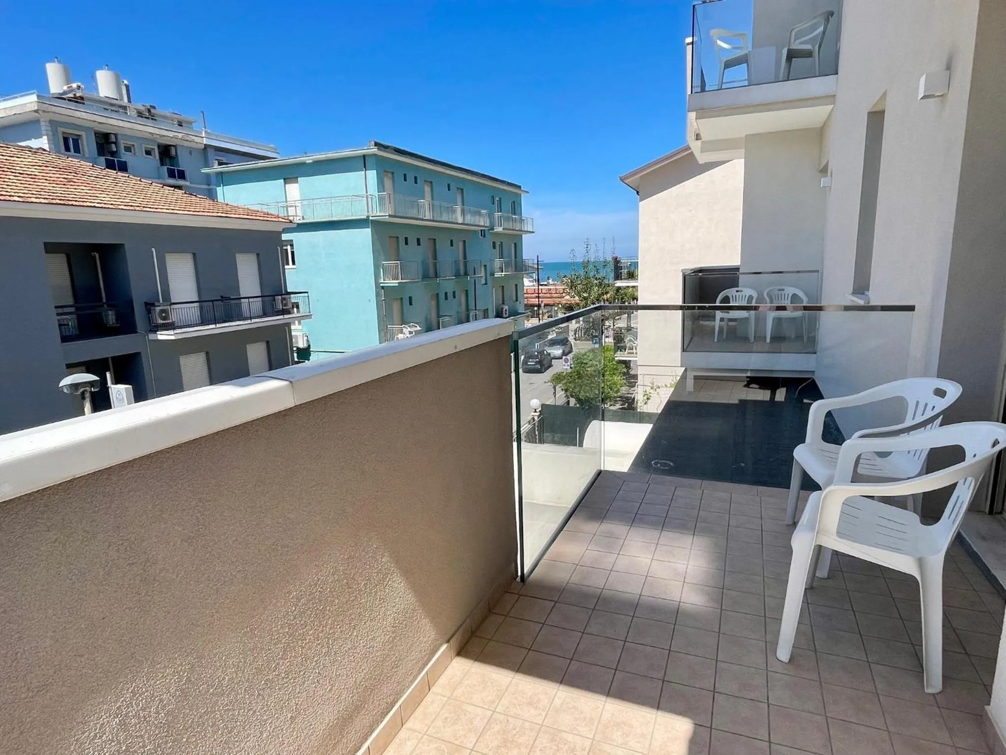 View (from property/room) in Hotel Harmony con Piscina panoramica