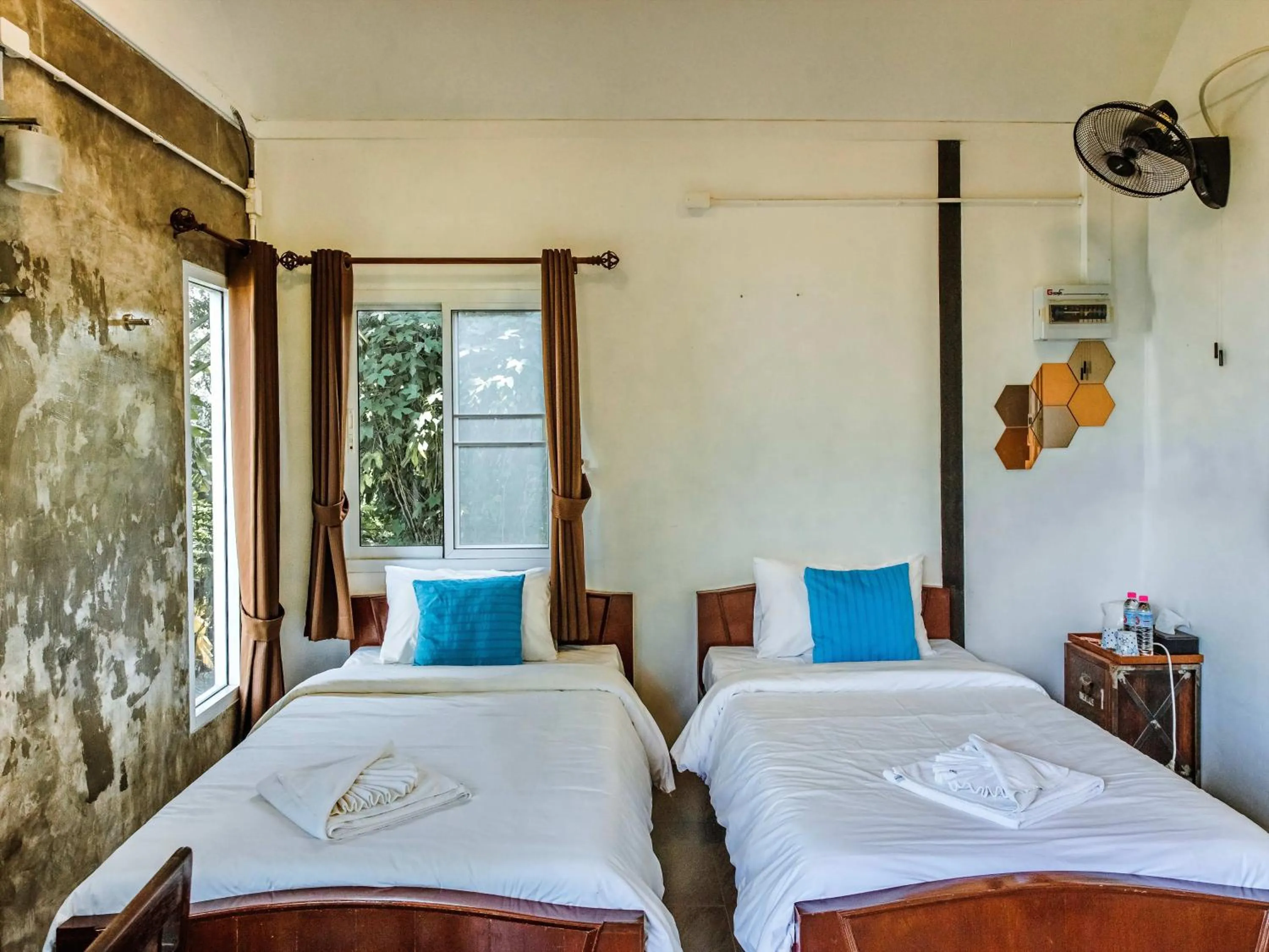 Bed in Tantai Eco Farm Stay At Khao Yai