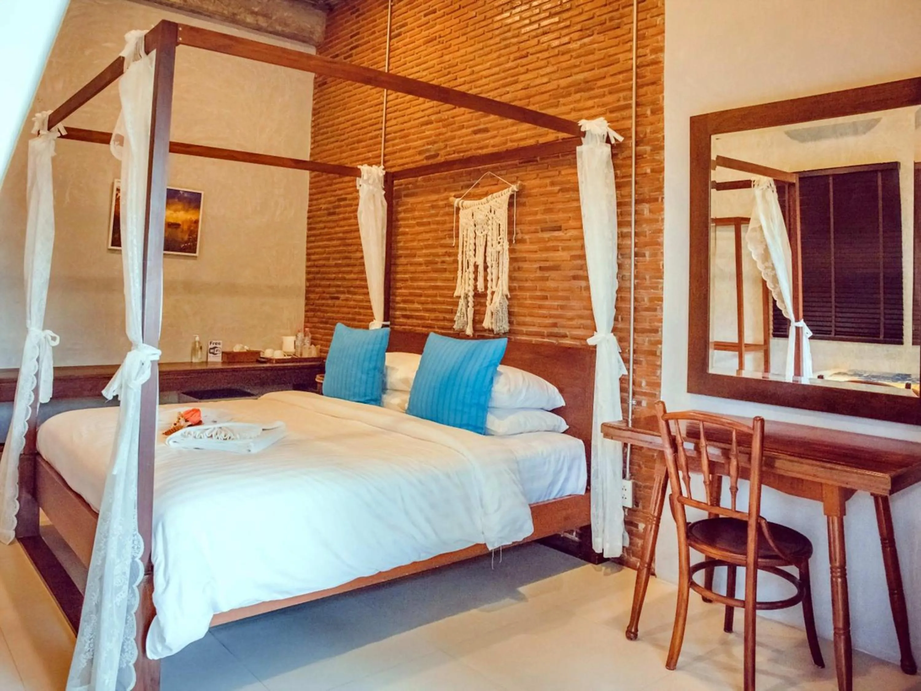 Bed in Tantai Eco Farm Stay At Khao Yai
