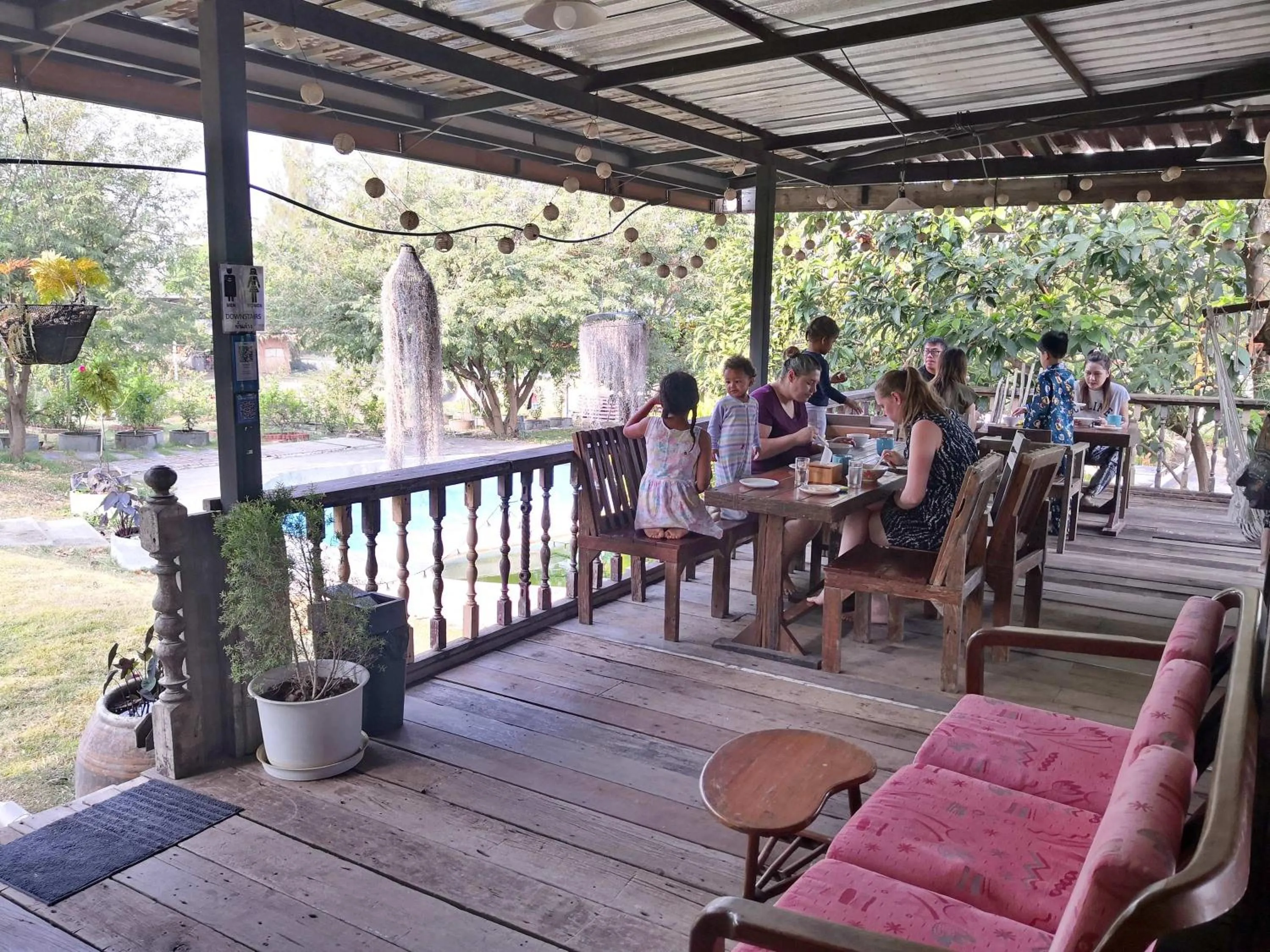 Lounge or bar in Tantai Eco Farm Stay At Khao Yai