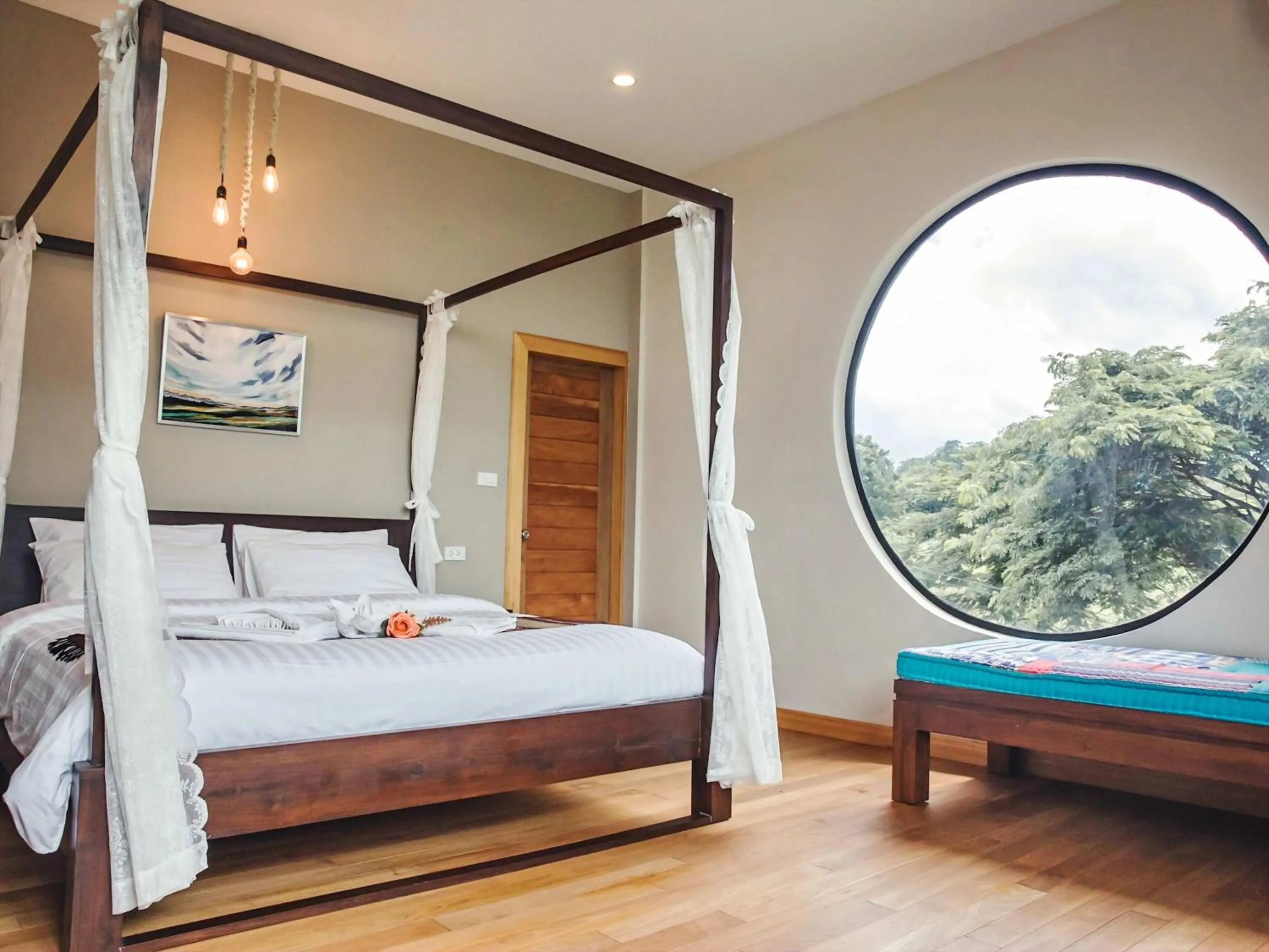 Photo of the whole room, Bed in Tantai Eco Farm Stay At Khao Yai