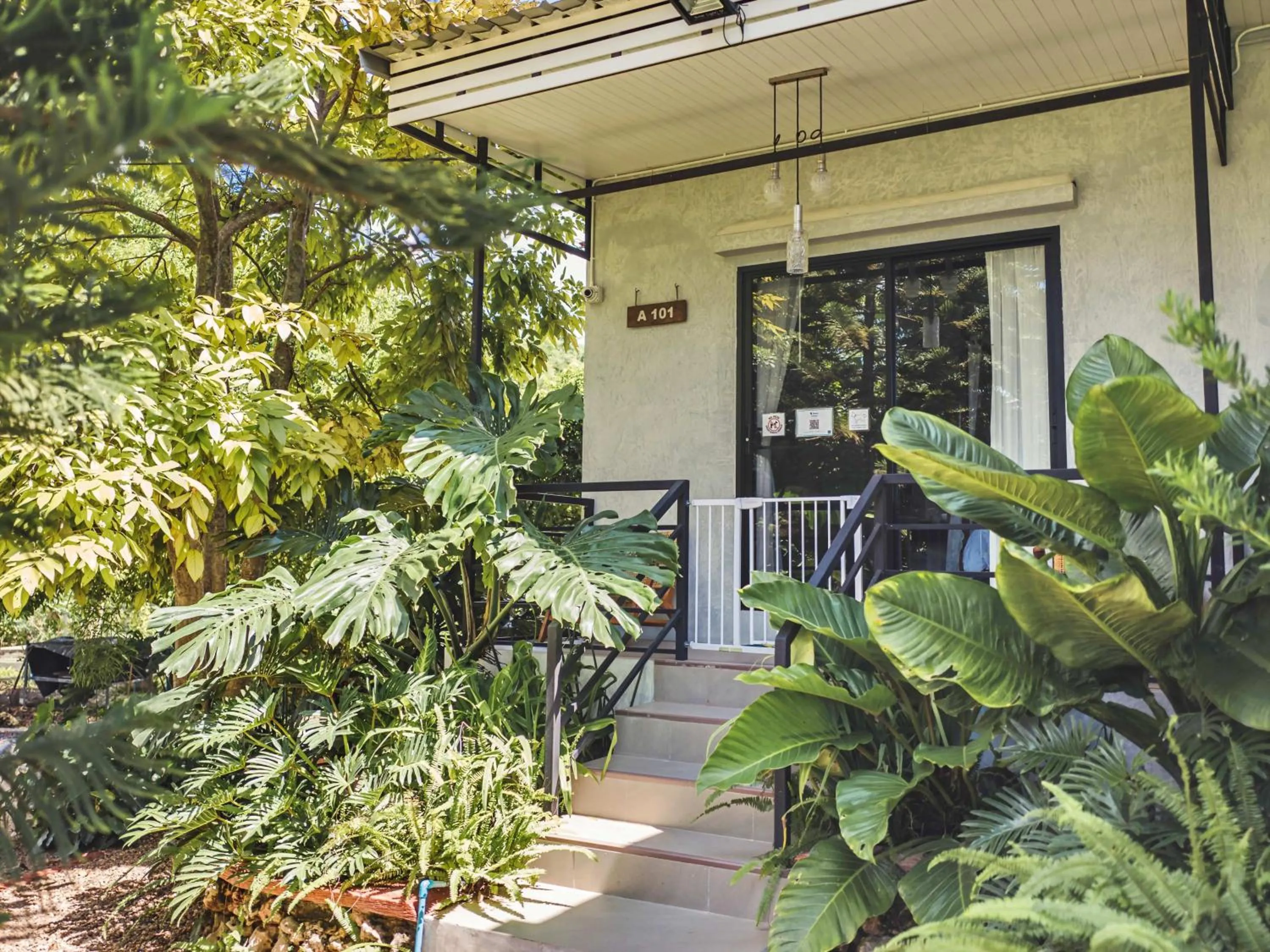 Balcony/Terrace in Tantai Eco Farm Stay At Khao Yai