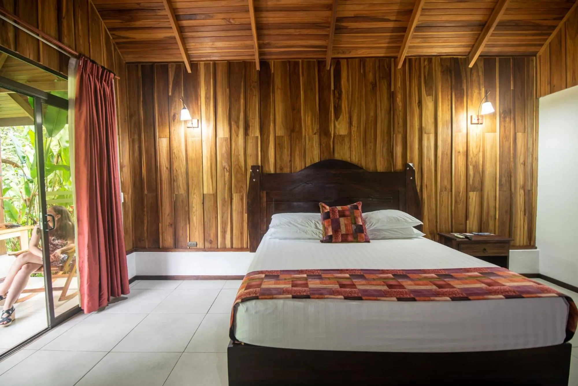 Bed in Hotel Volcan Verde