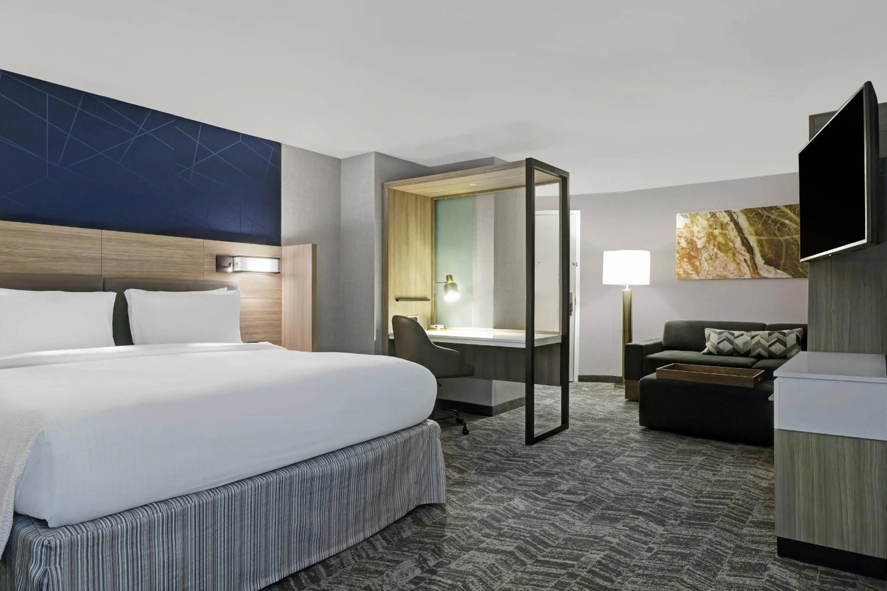 Bedroom, Bed in SpringHill Suites by Marriott Palm Desert