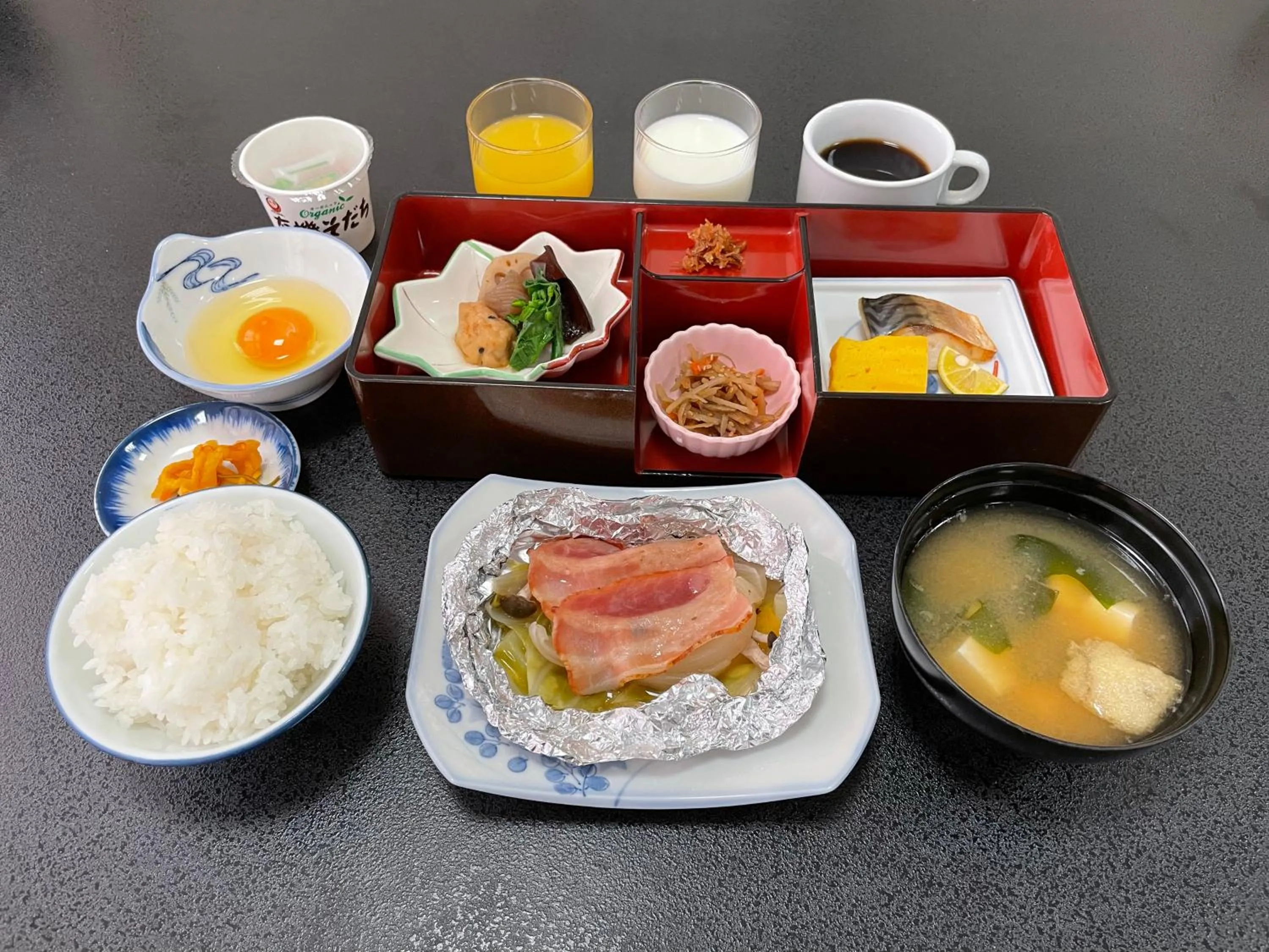 Breakfast in Dochu Land Shin Onsen