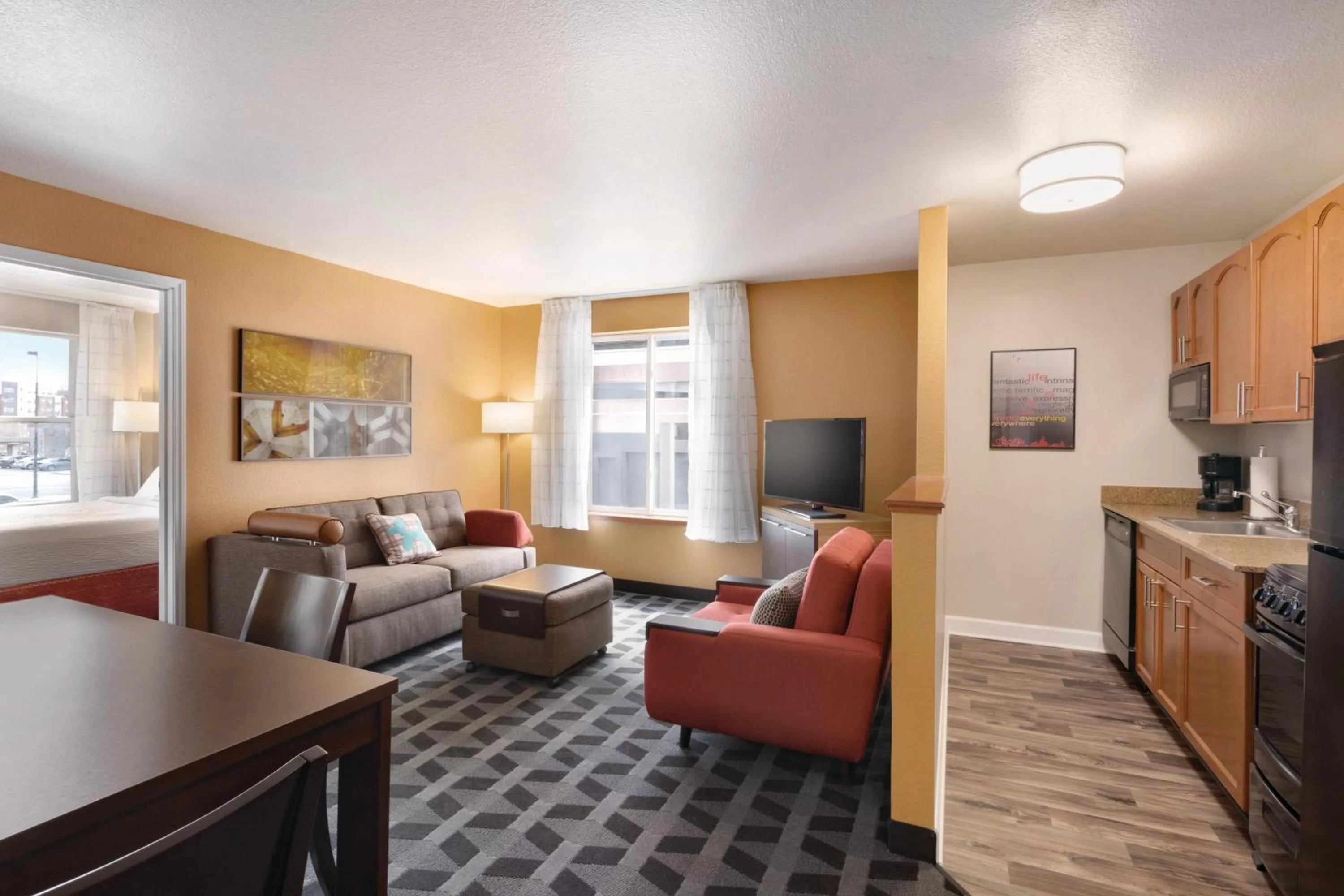 Living room in TownePlace Suites by Marriott Denver Downtown