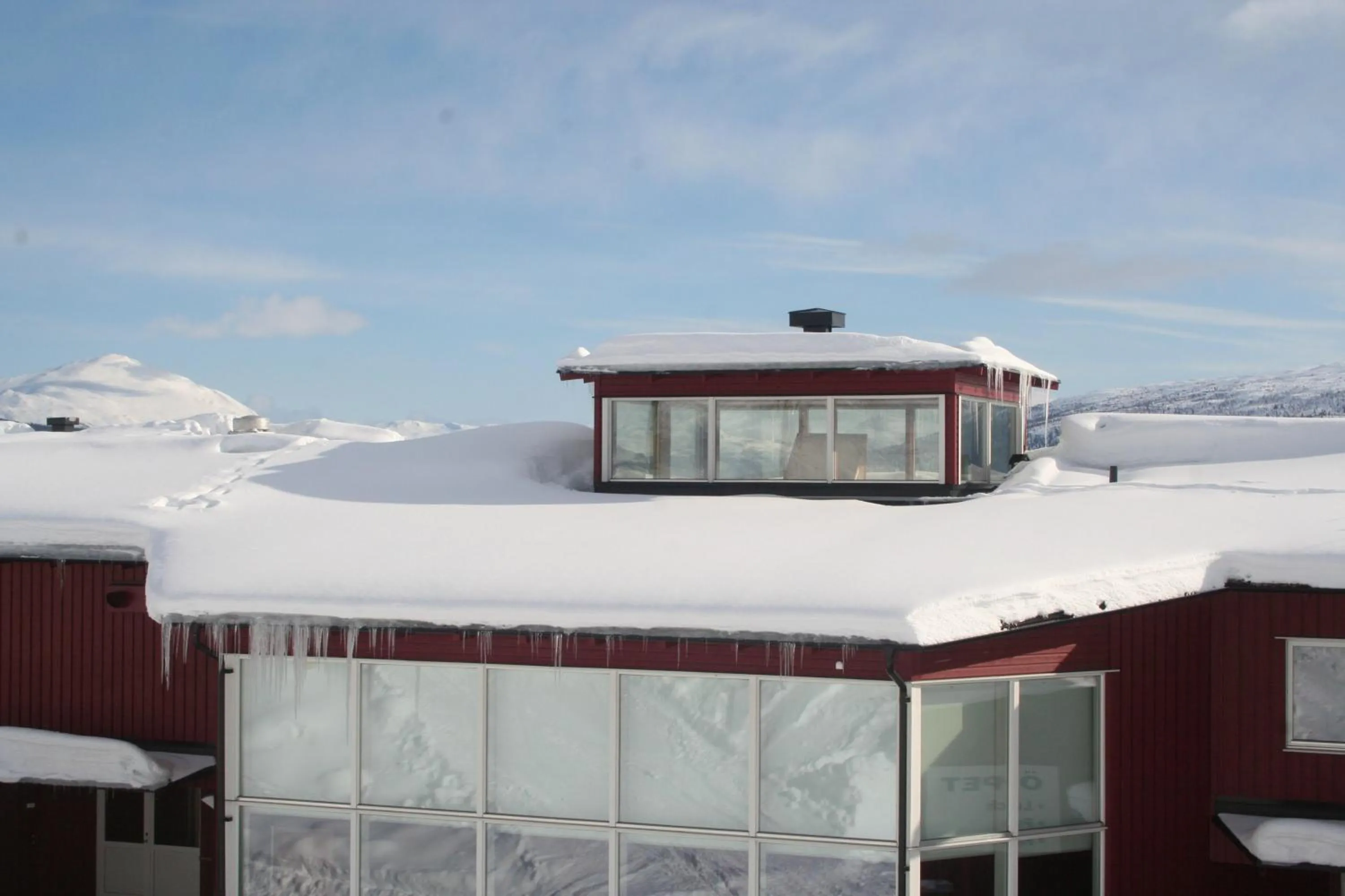 Bird's eye view in Tärnaby Fjällhotell