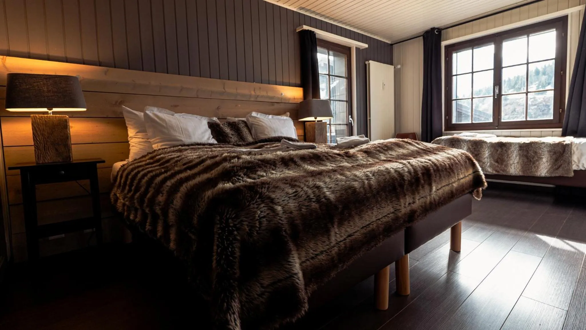 Bed in Champoussin Lodge