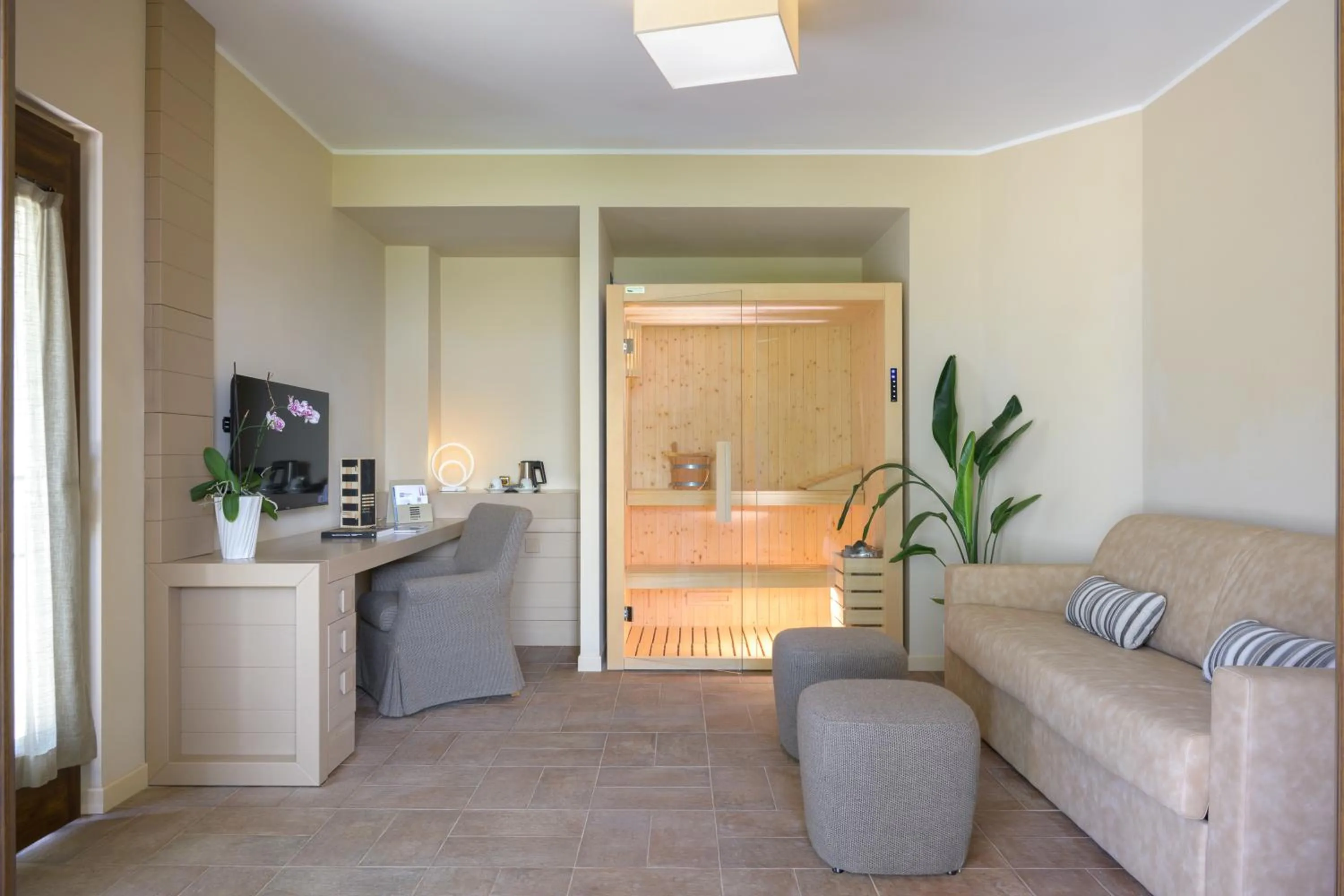 Sauna in Altarocca Wine Resort Adults Only