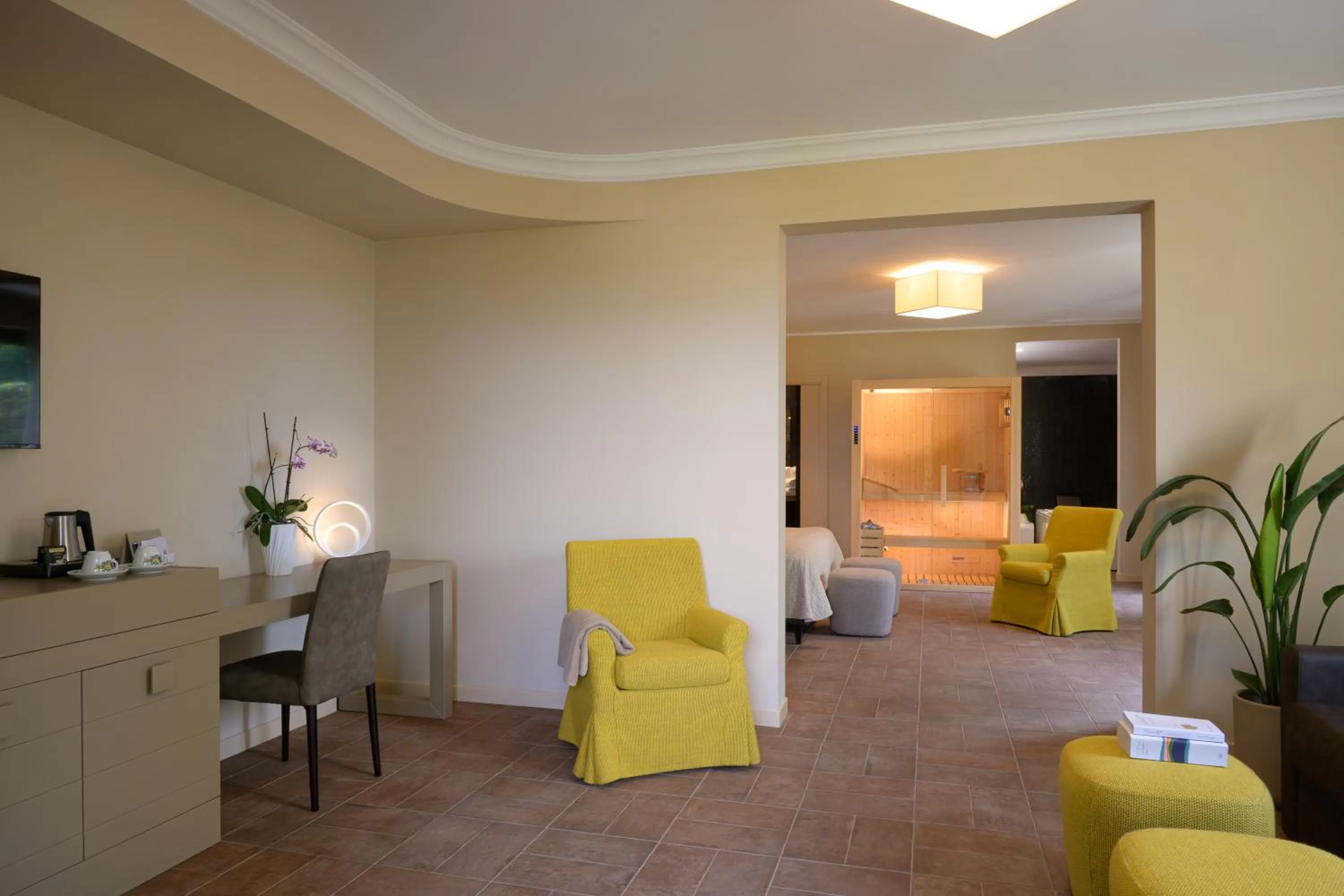 Sauna in Altarocca Wine Resort Adults Only