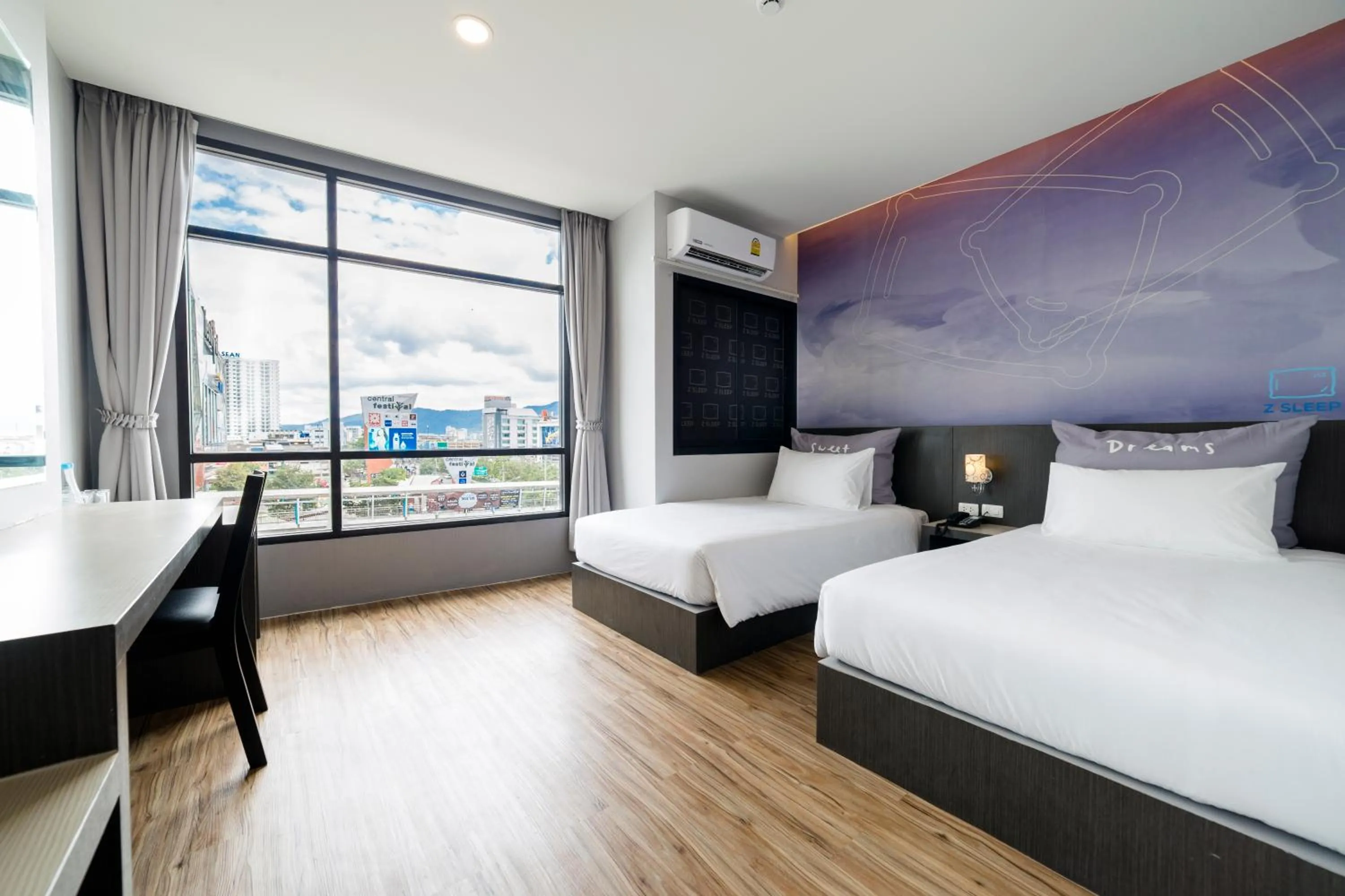 Bed in Z Sleep Hotel