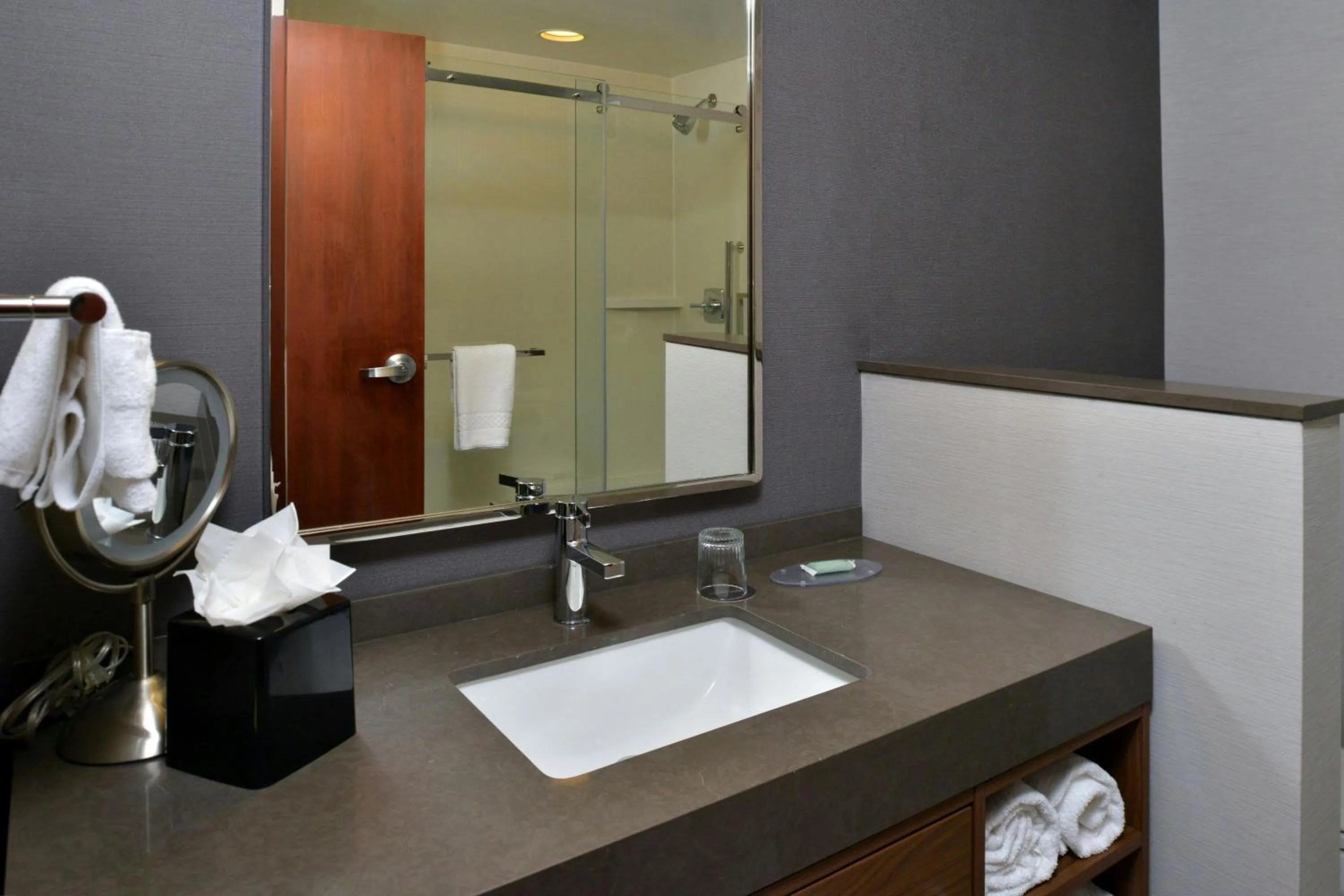 Bathroom in Courtyard by Marriott Harrisburg Hershey