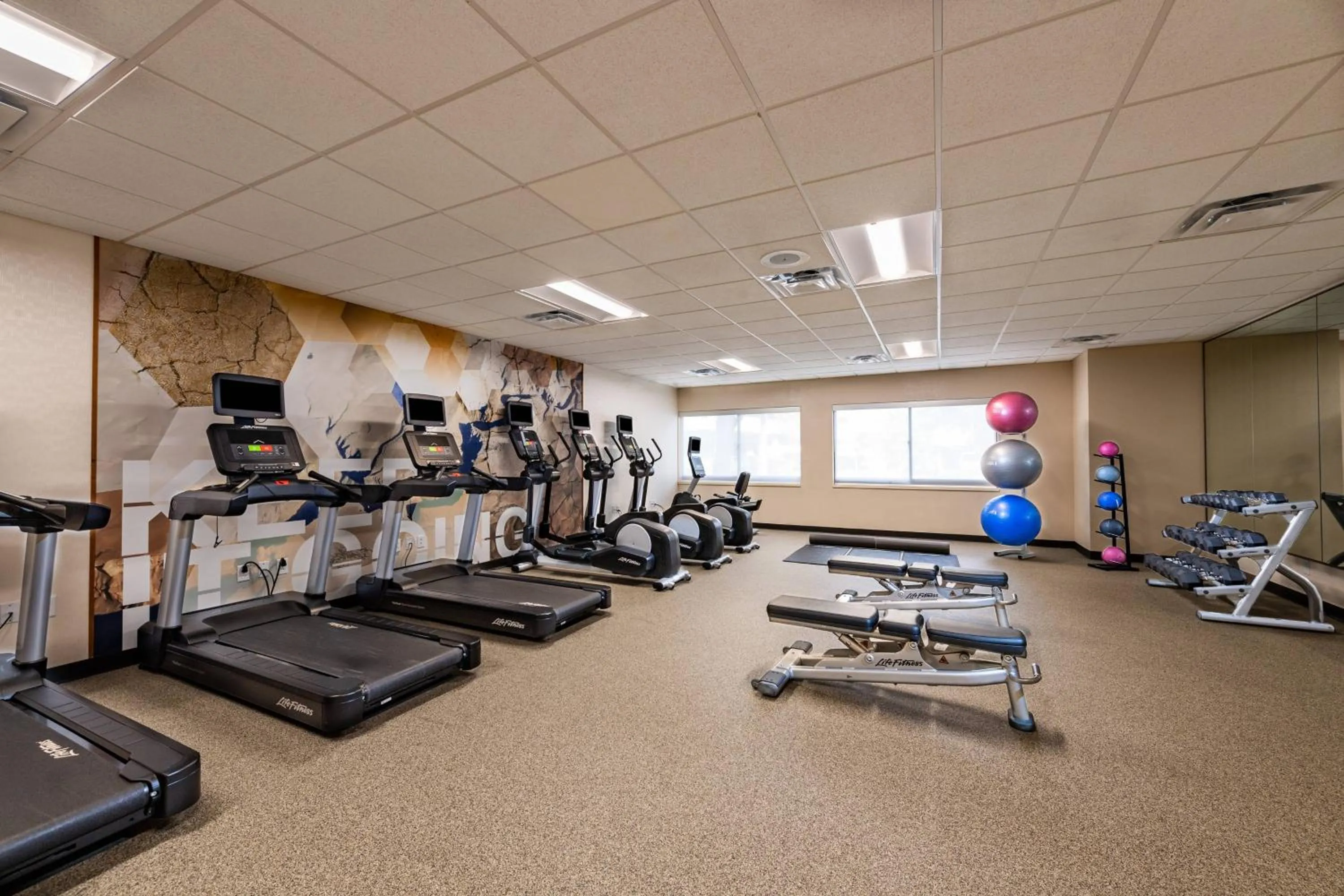 Fitness centre/facilities in SpringHill Suites Houston Medical Center / NRG Park