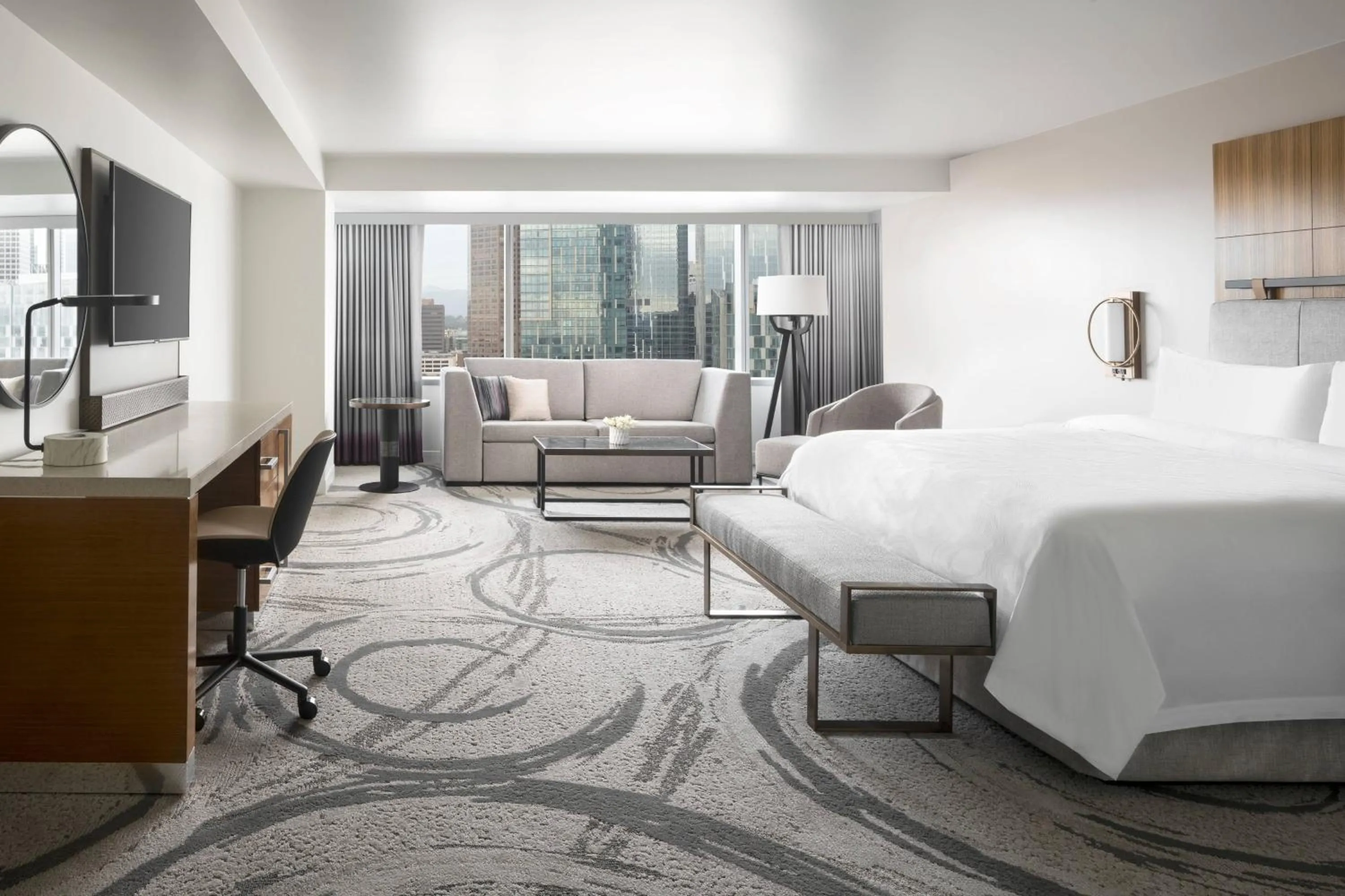Bedroom, Bed in JW Marriott Los Angeles L.A. LIVE