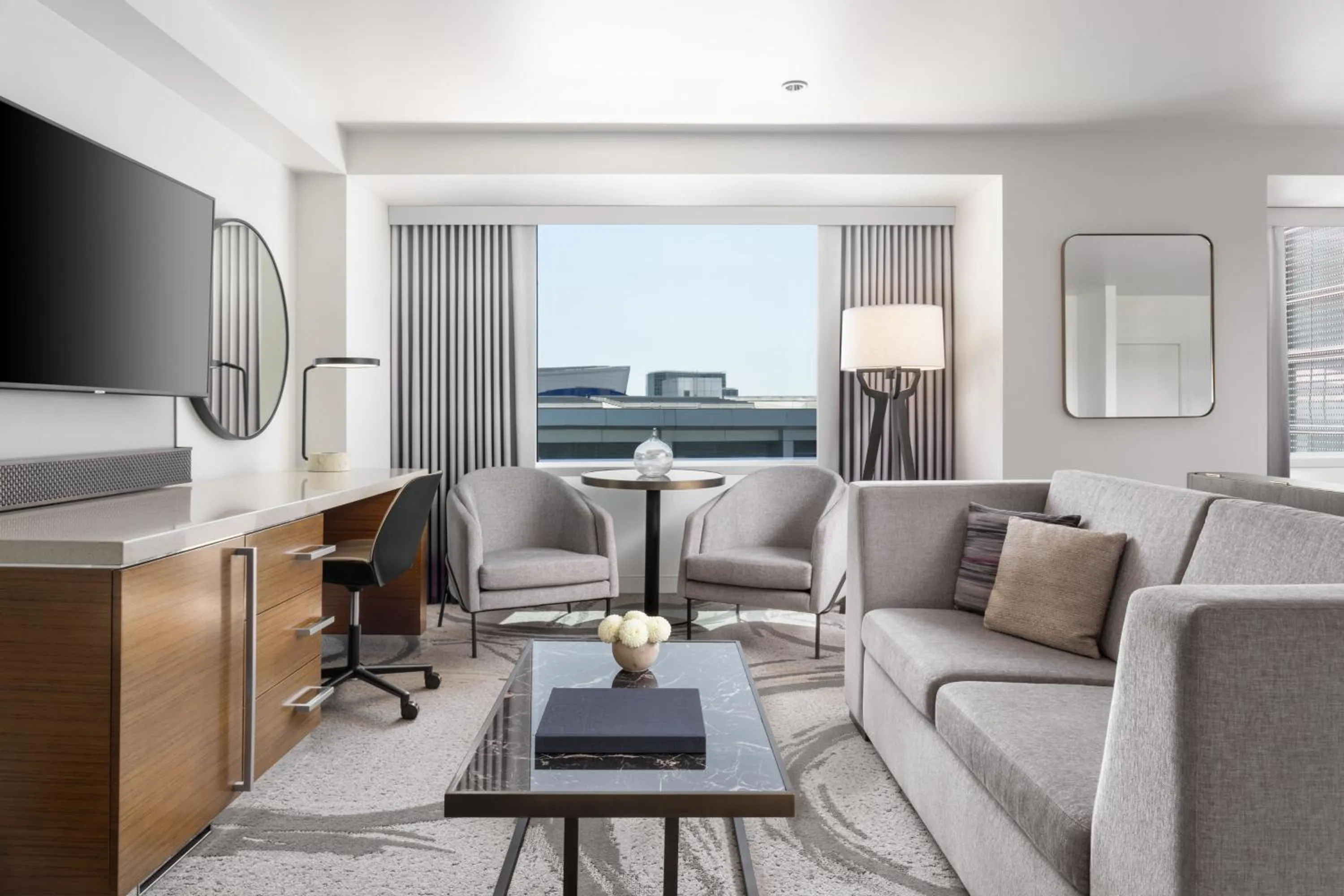 Living room in JW Marriott Los Angeles L.A. LIVE