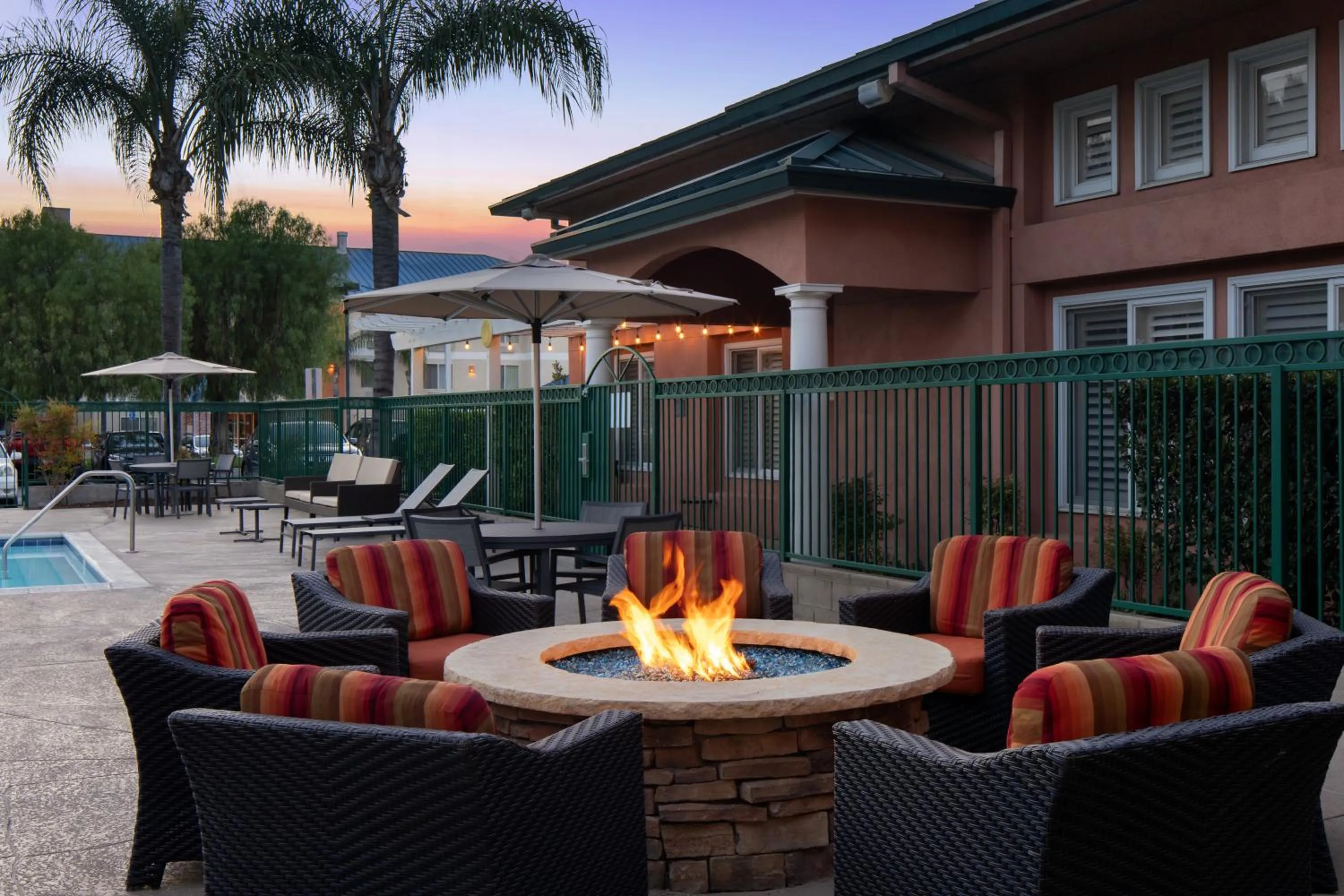 Patio in Residence Inn by Marriott Santa Clarita Valencia