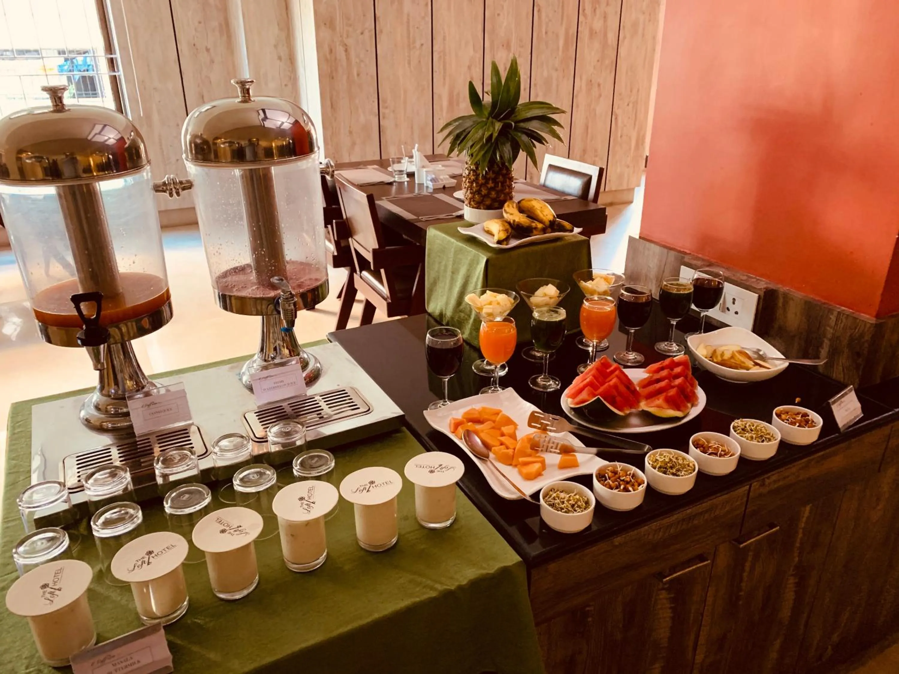 Breakfast in The Loft Hotel, Siliguri