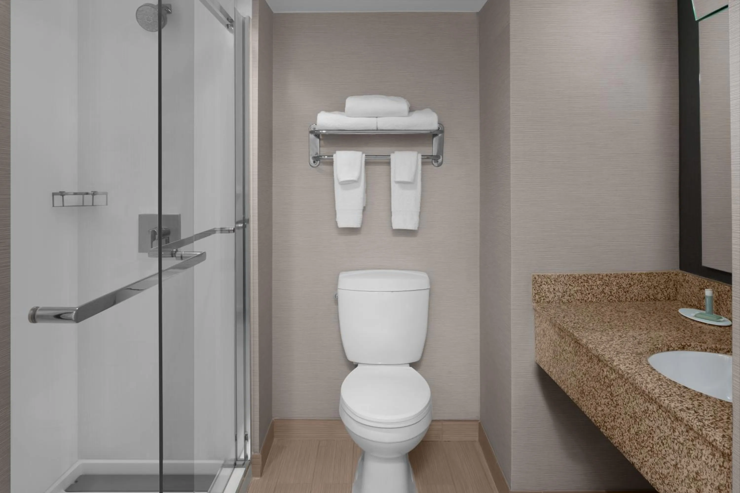 Bathroom in Courtyard by Marriott Cypress Anaheim / Orange County