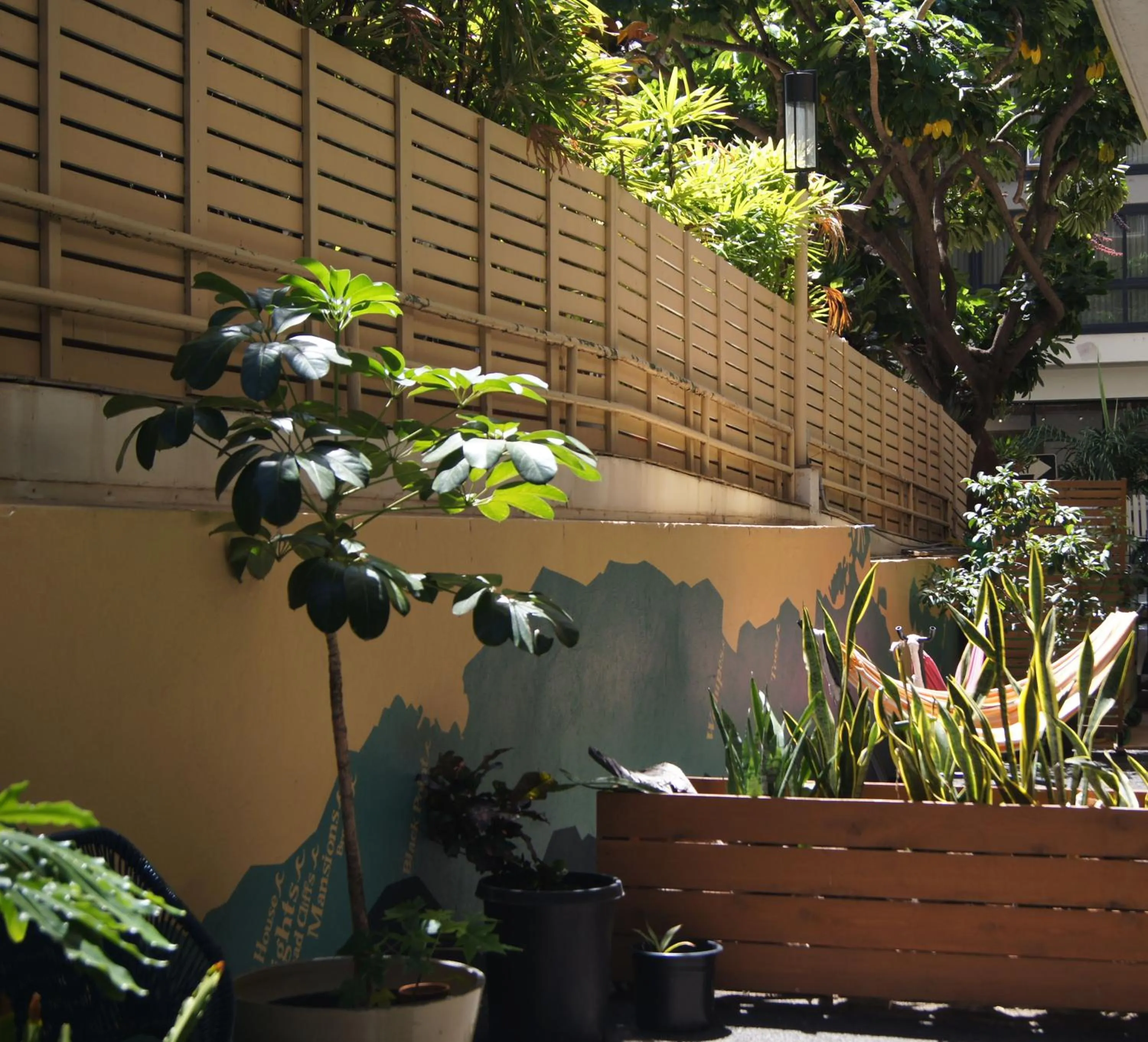 Patio in Polynesian Hostel Beach Club