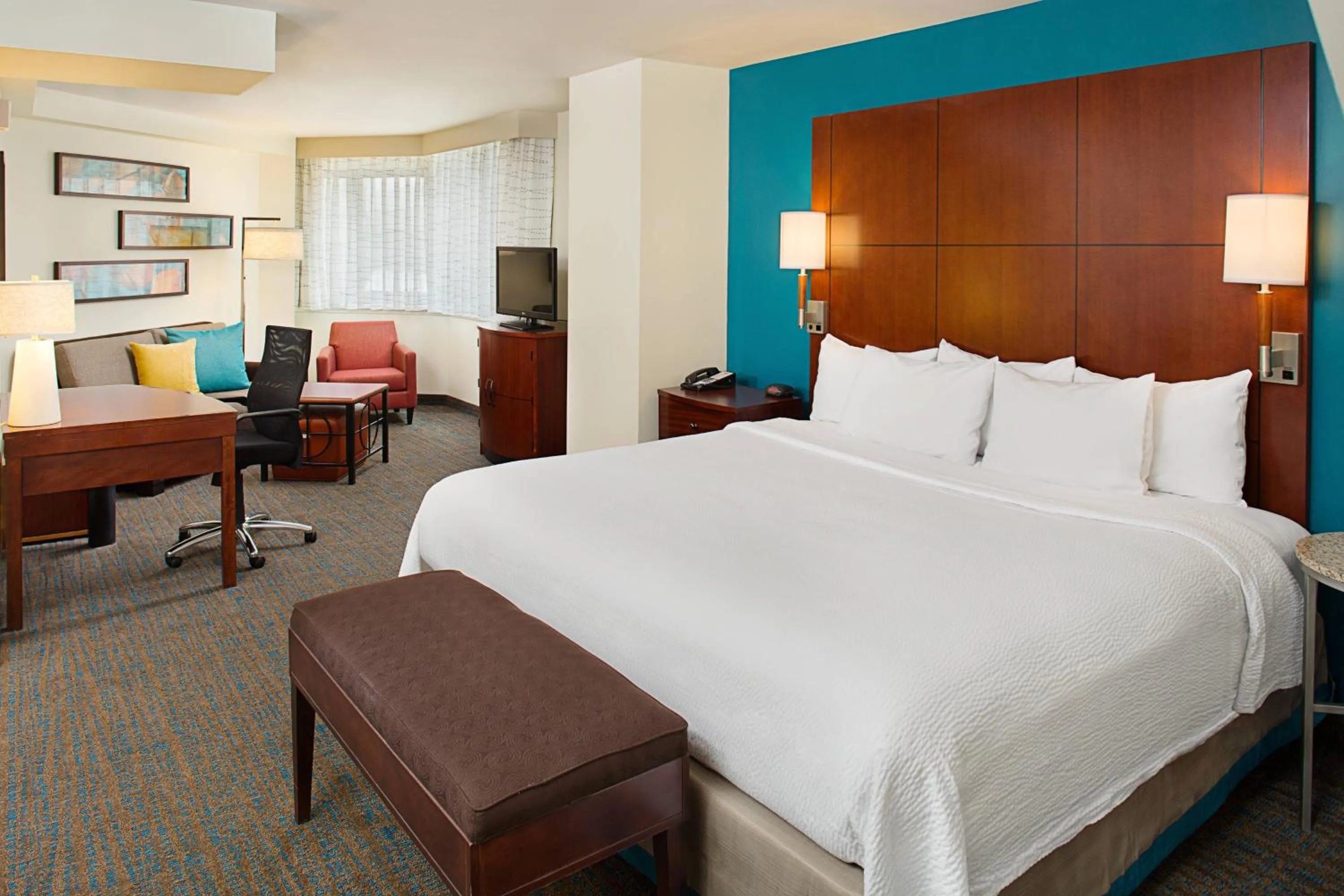 Bedroom, Bed in Residence Inn White Plains Westchester County