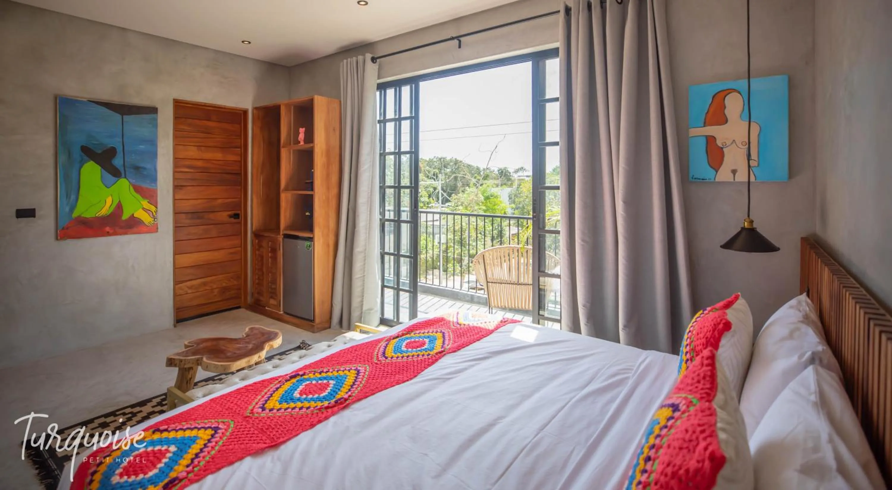 Bed in Turquoise Tulum Hotel