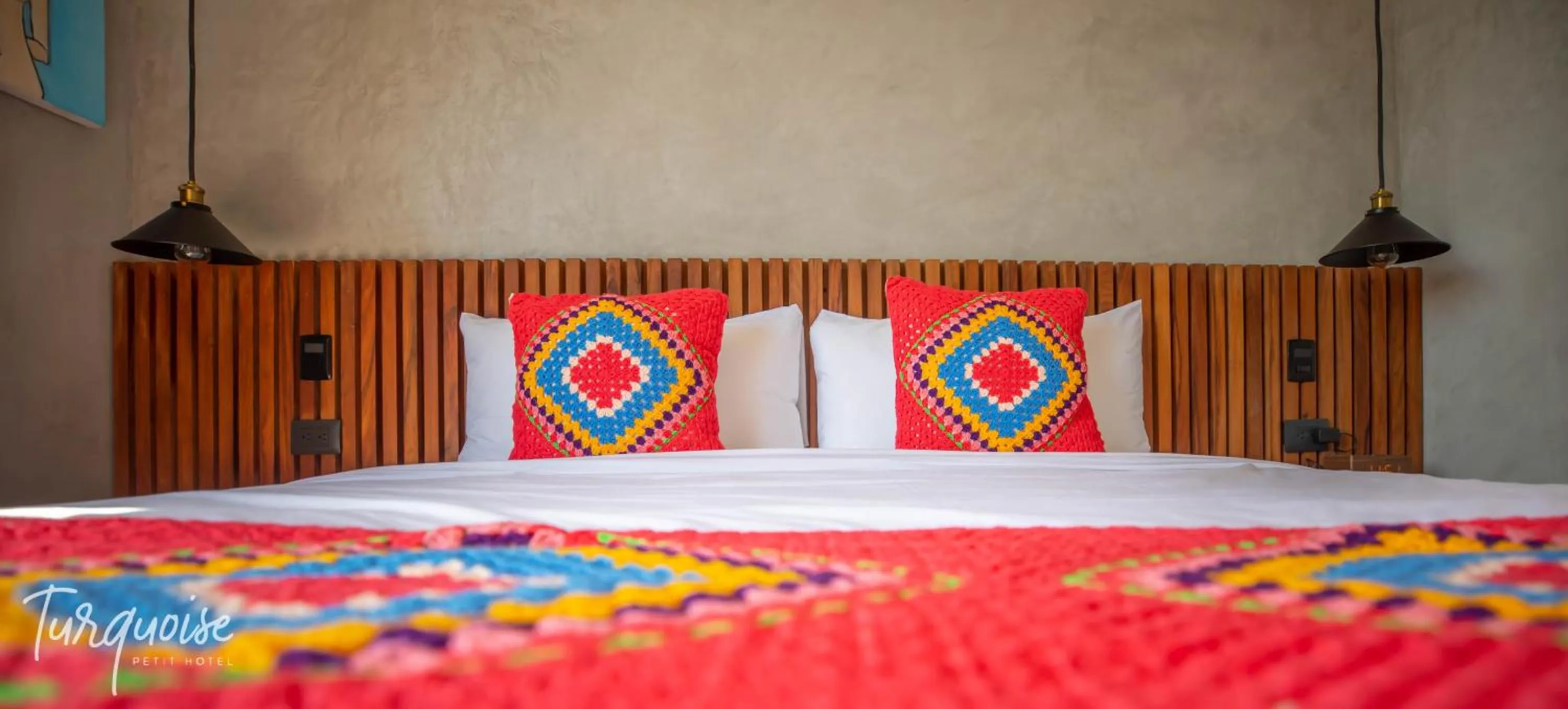 Bed in Turquoise Tulum Hotel