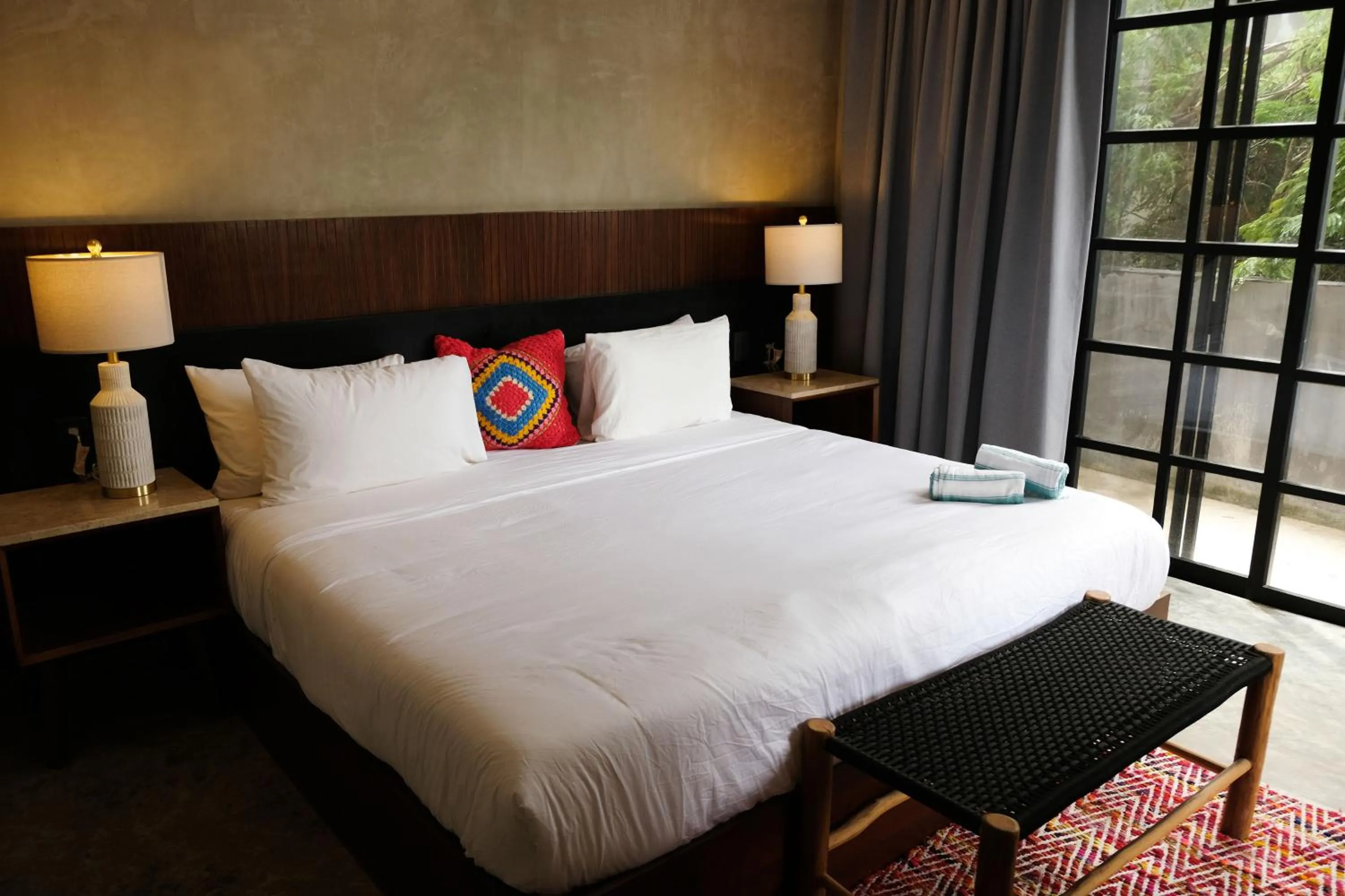 Bed in Turquoise Tulum Hotel