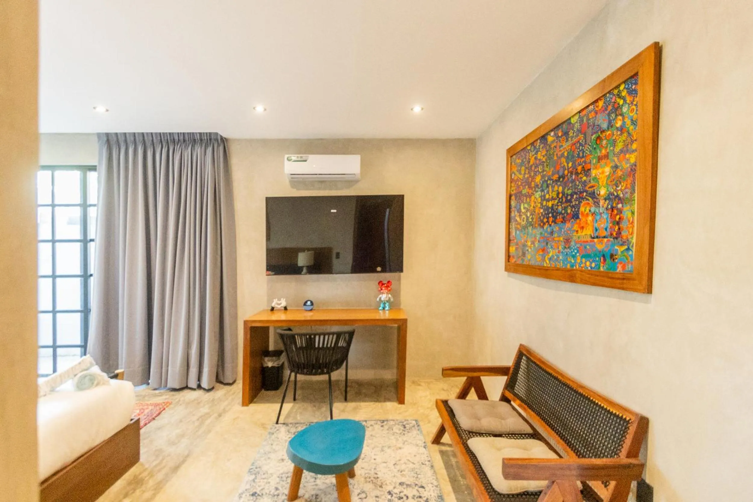 TV and multimedia, Bed in Turquoise Tulum Hotel