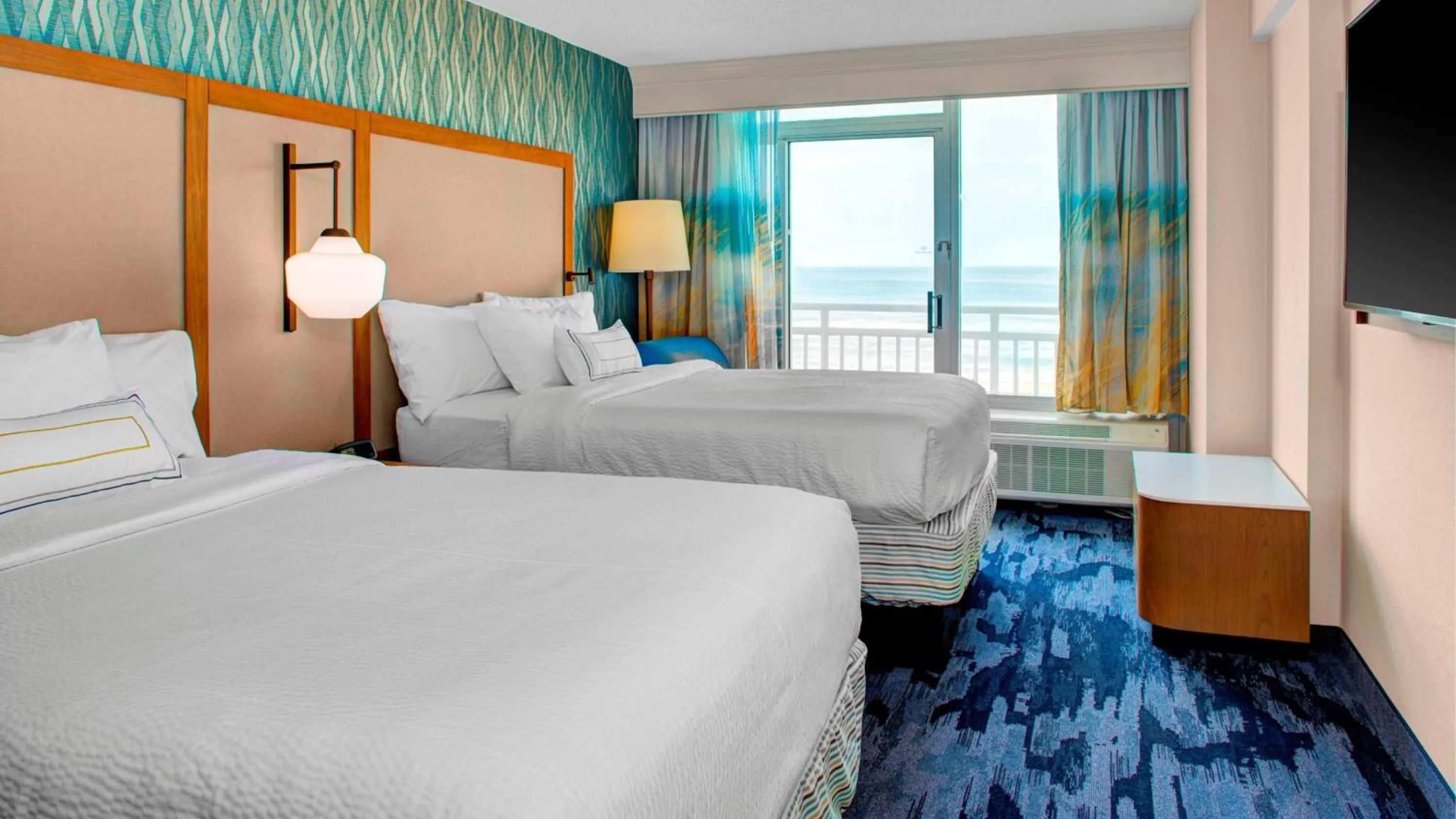 Bedroom, Bed in Fairfield Inn & Suites by Marriott Virginia Beach Oceanfront