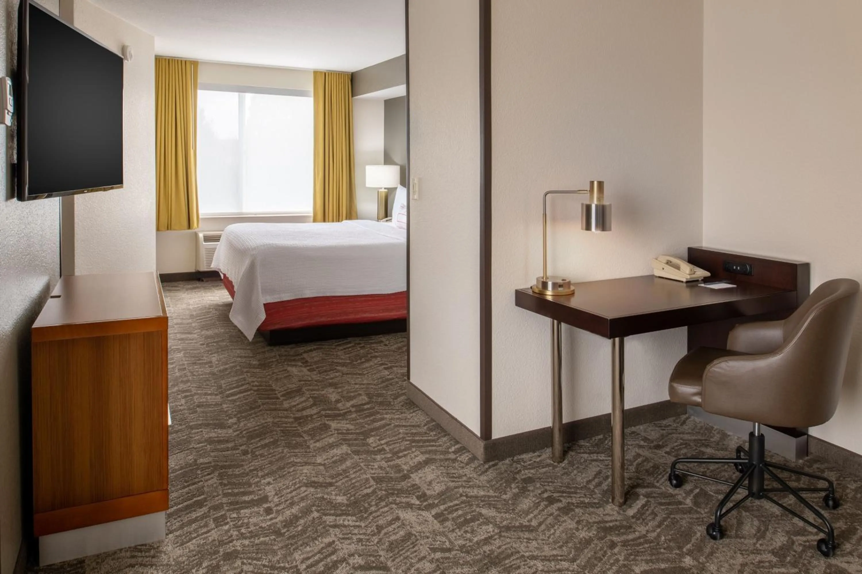 Photo of the whole room, Bed in SpringHill Suites Portland Airport