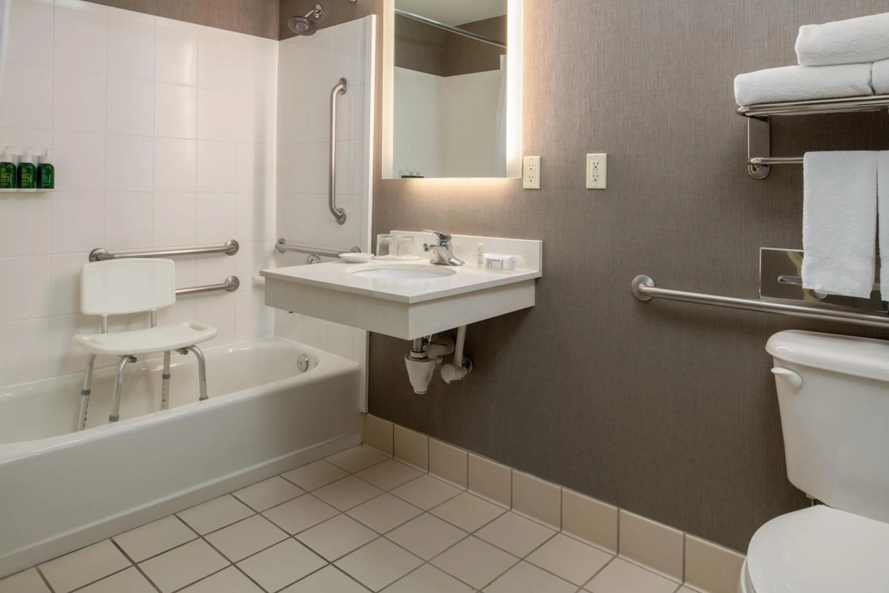 Bathroom in SpringHill Suites Portland Airport