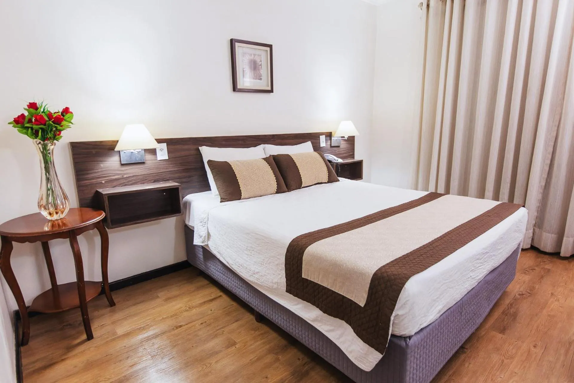 Bed in Hotel Golden Park Ribeirão Preto by Nacional Inn