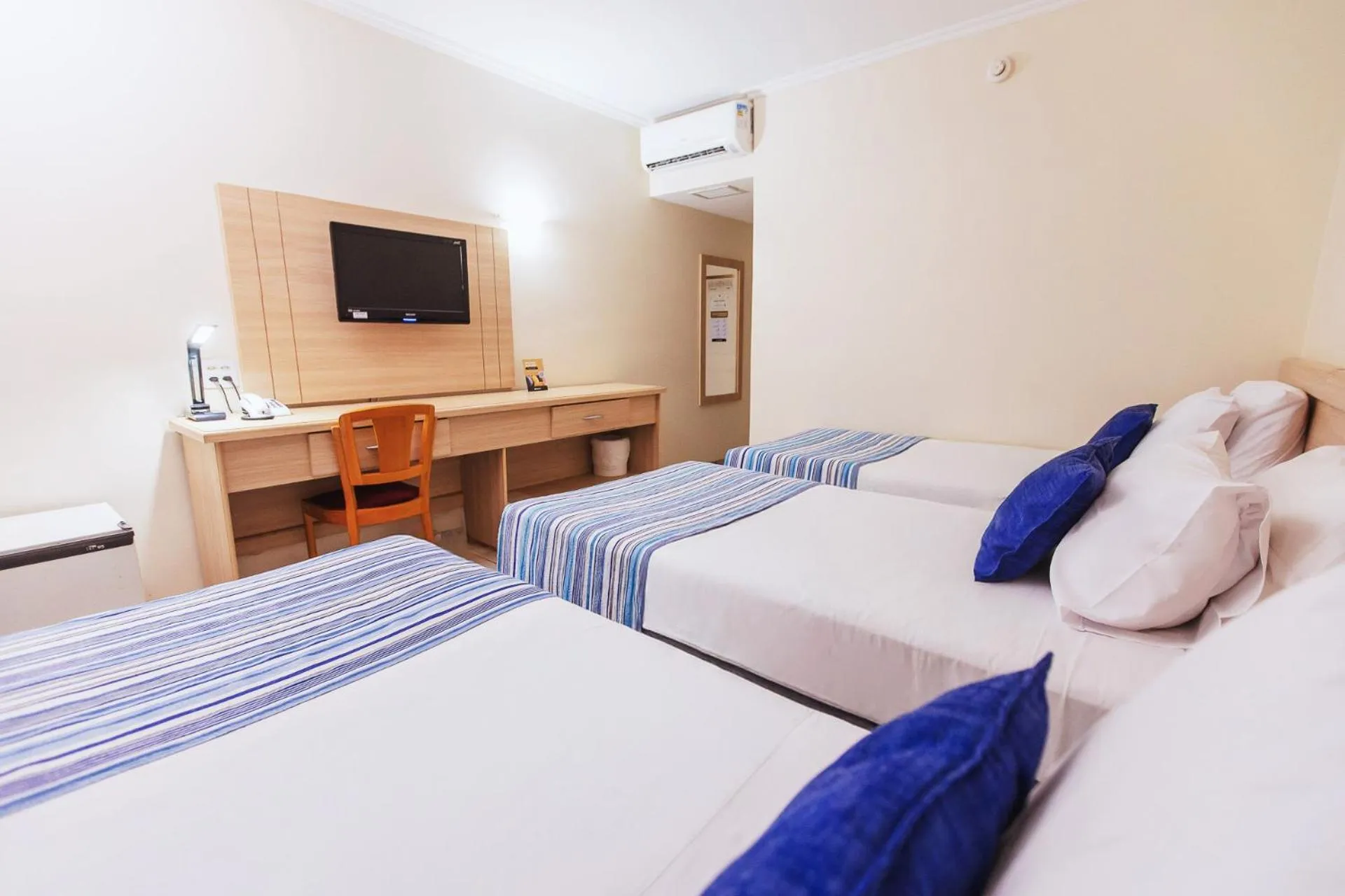 Bed in Hotel Golden Park Ribeirão Preto by Nacional Inn