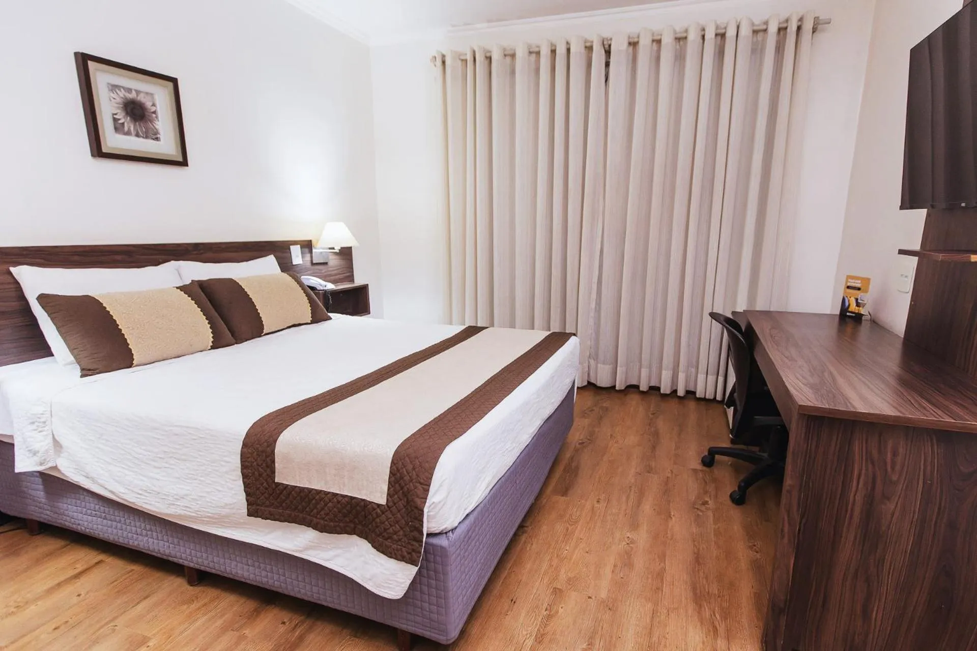 Bed in Hotel Golden Park Ribeirão Preto by Nacional Inn