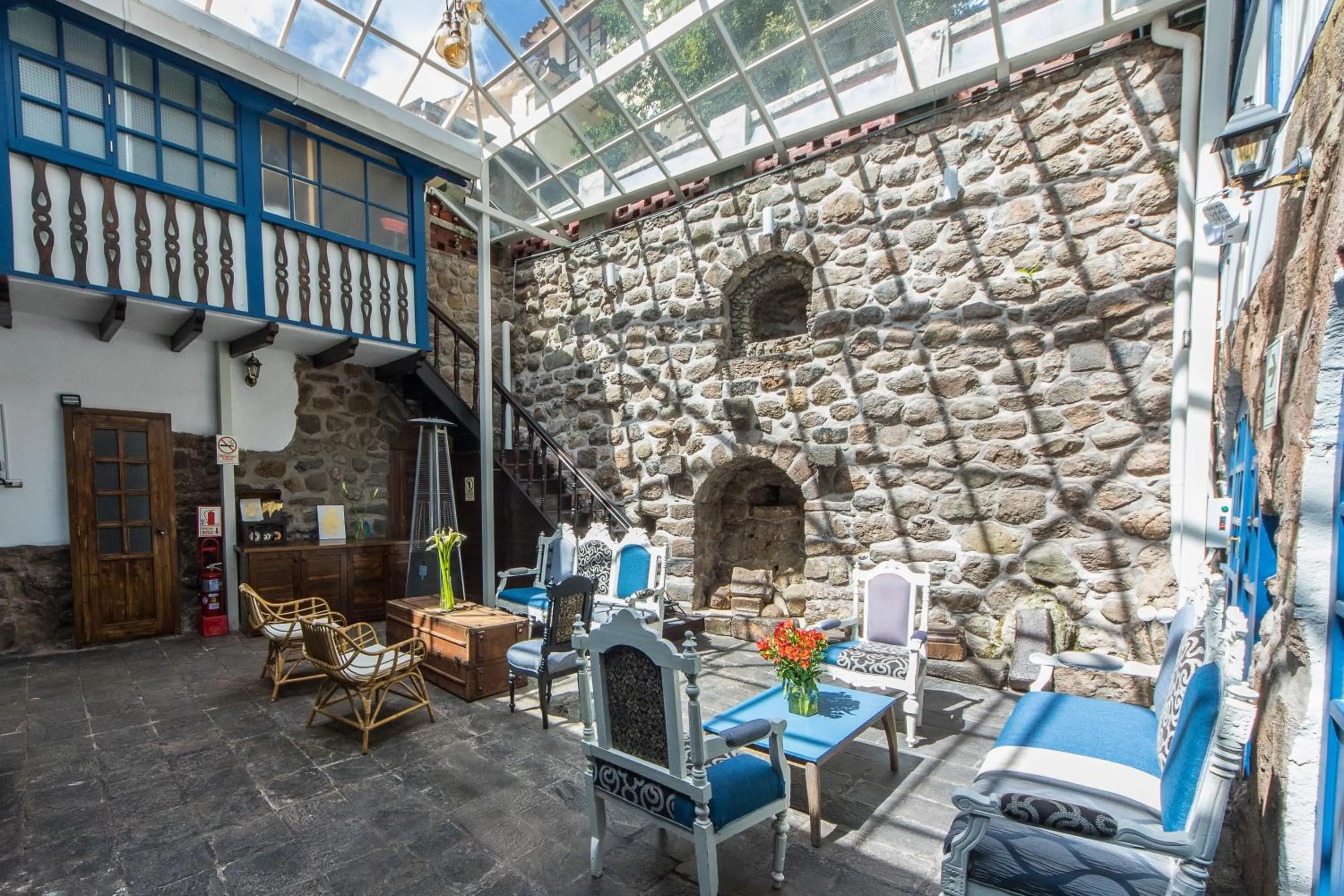 Seating area in X.O Art House