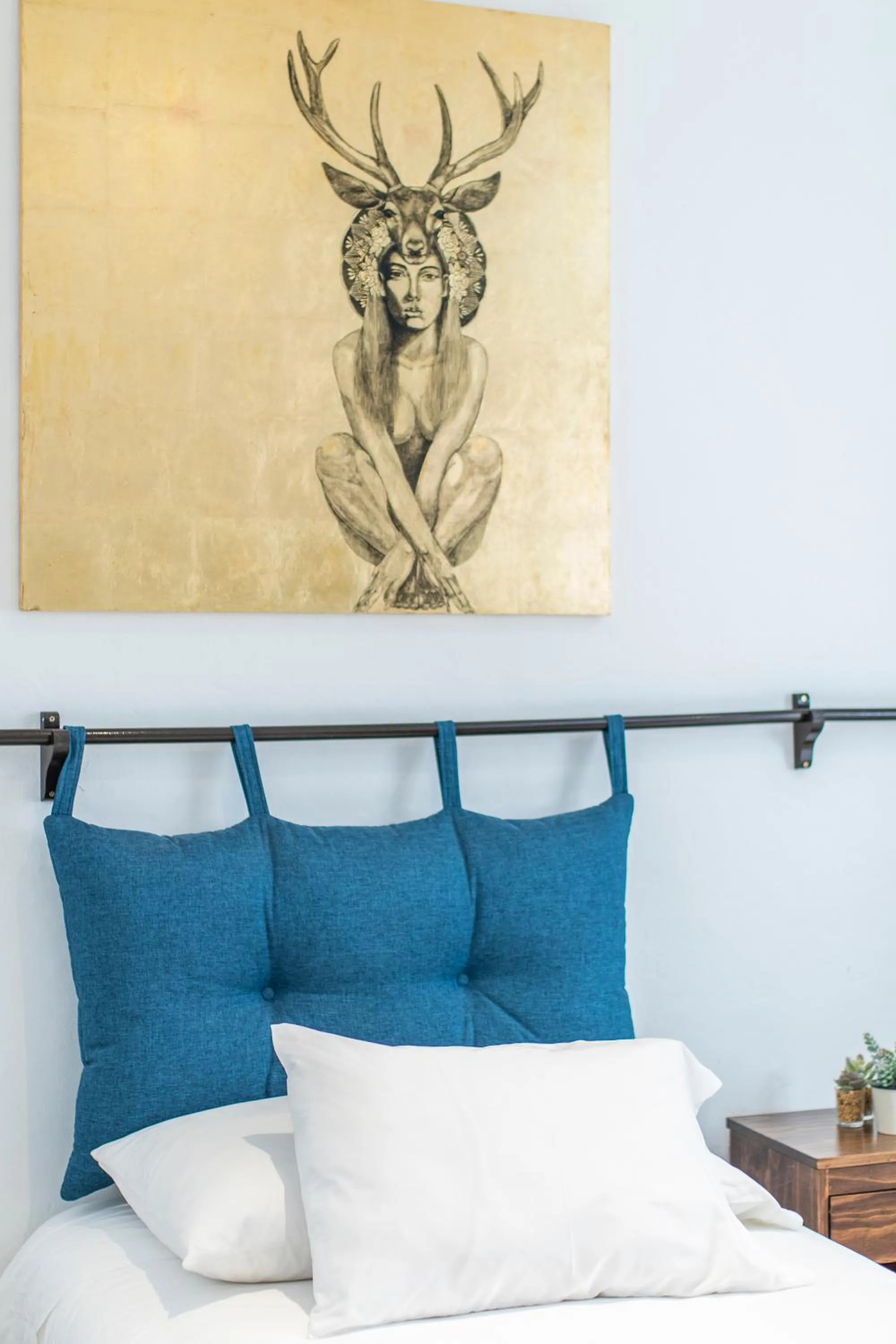 Decorative detail, Bed in X.O Art House