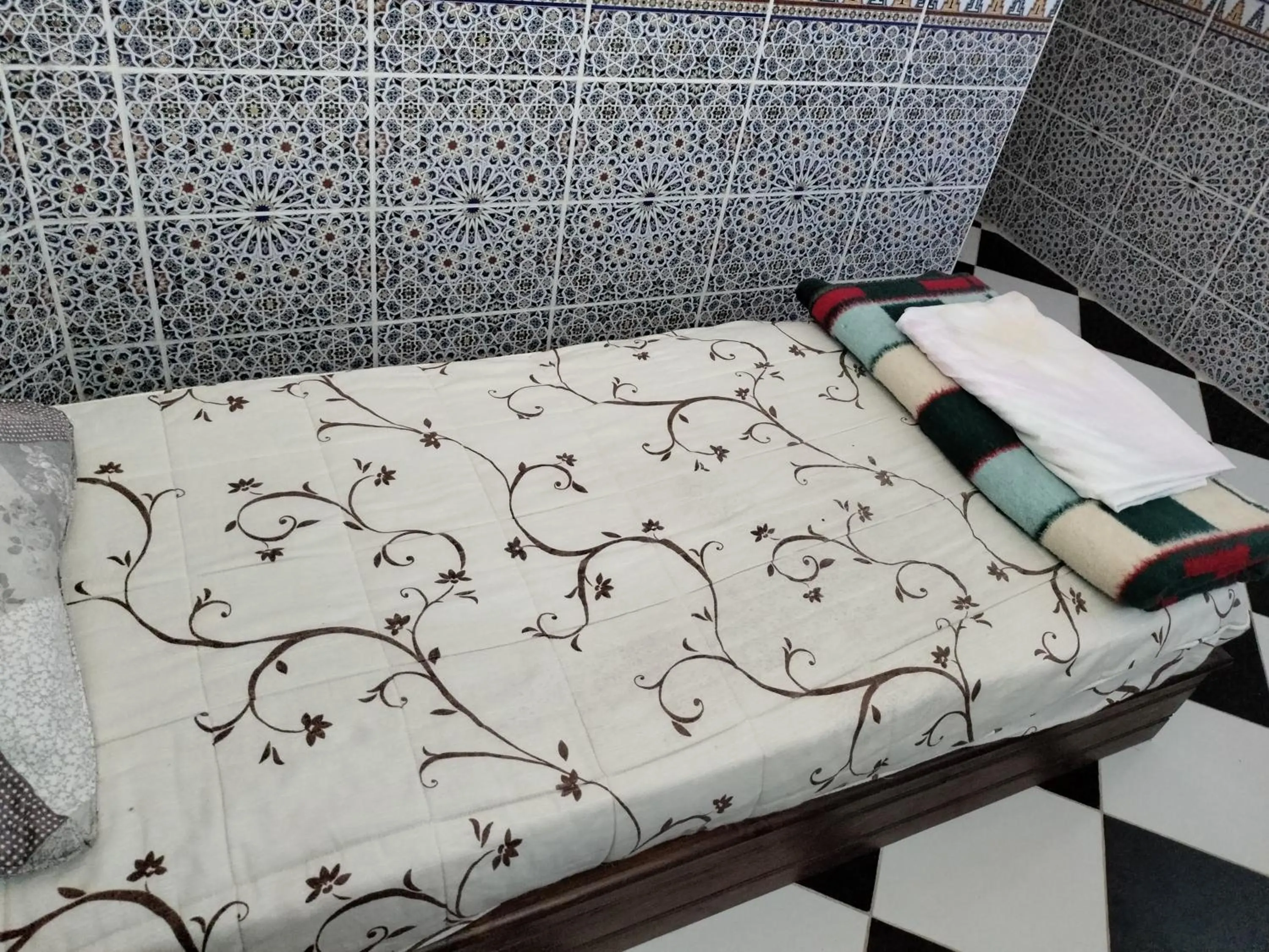 Bed in Hotel El ghazi