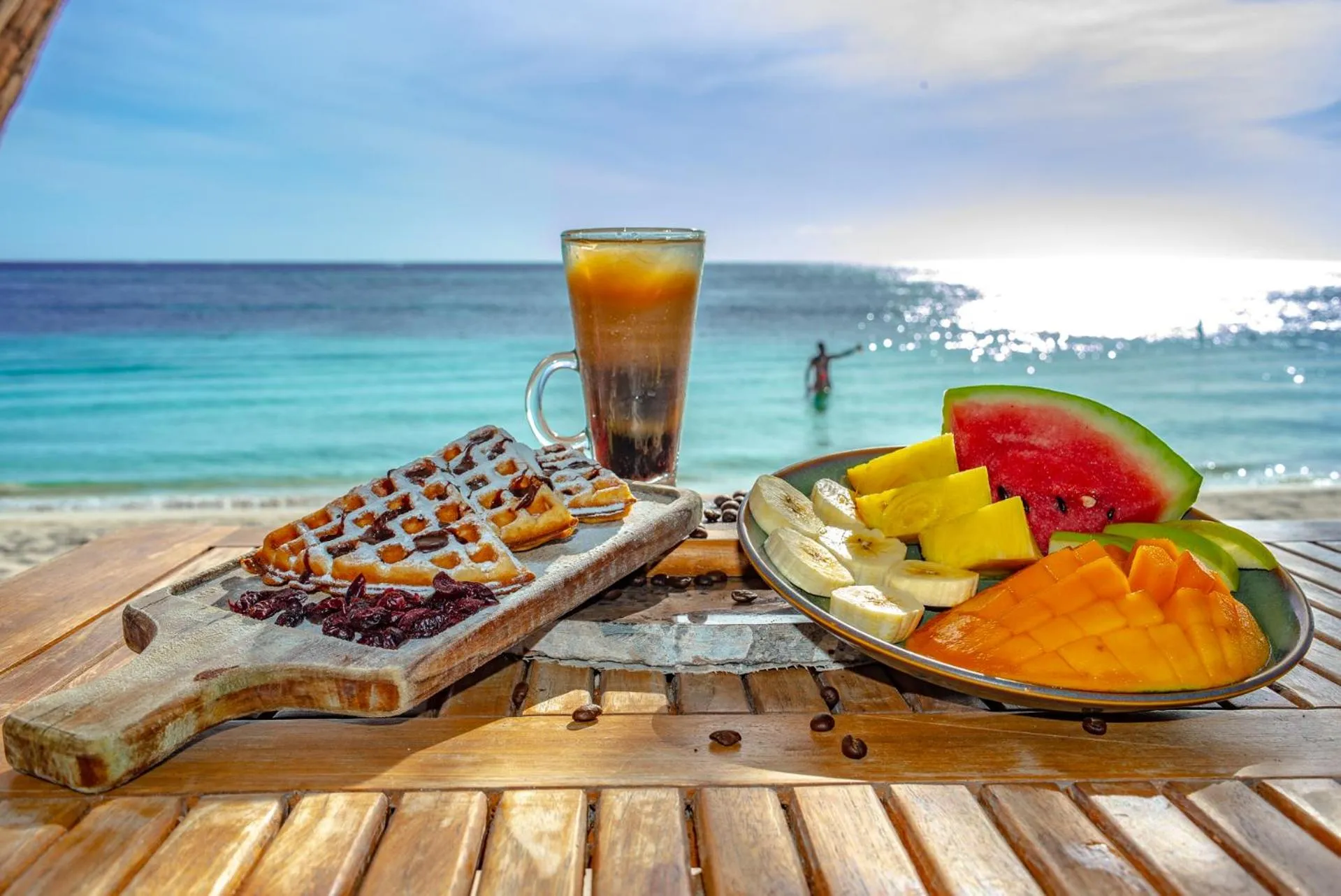 Food close-up in Posada Arco Iris, West End