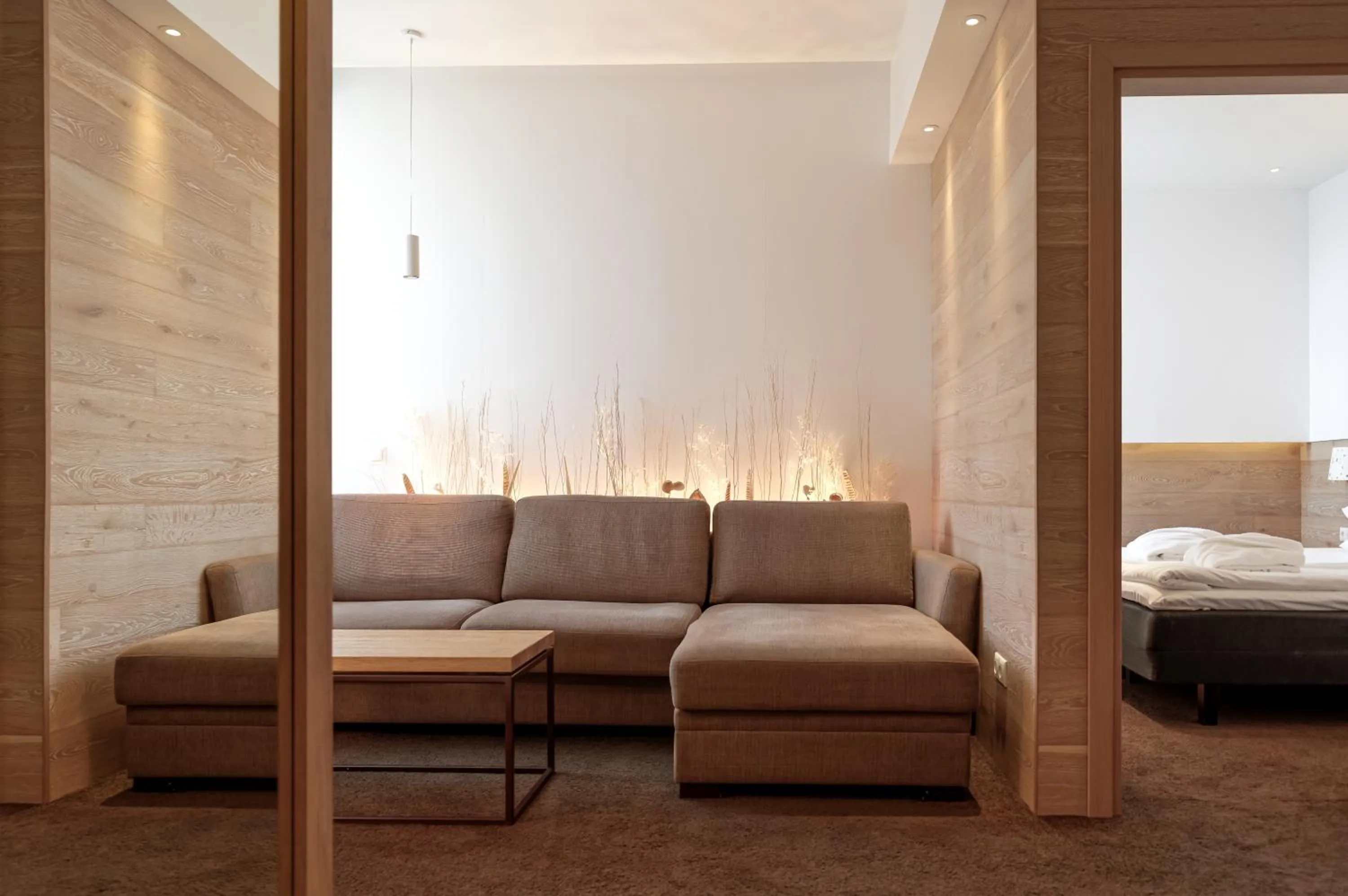 Living room, Bed in SPA VILNIUS Druskininkai