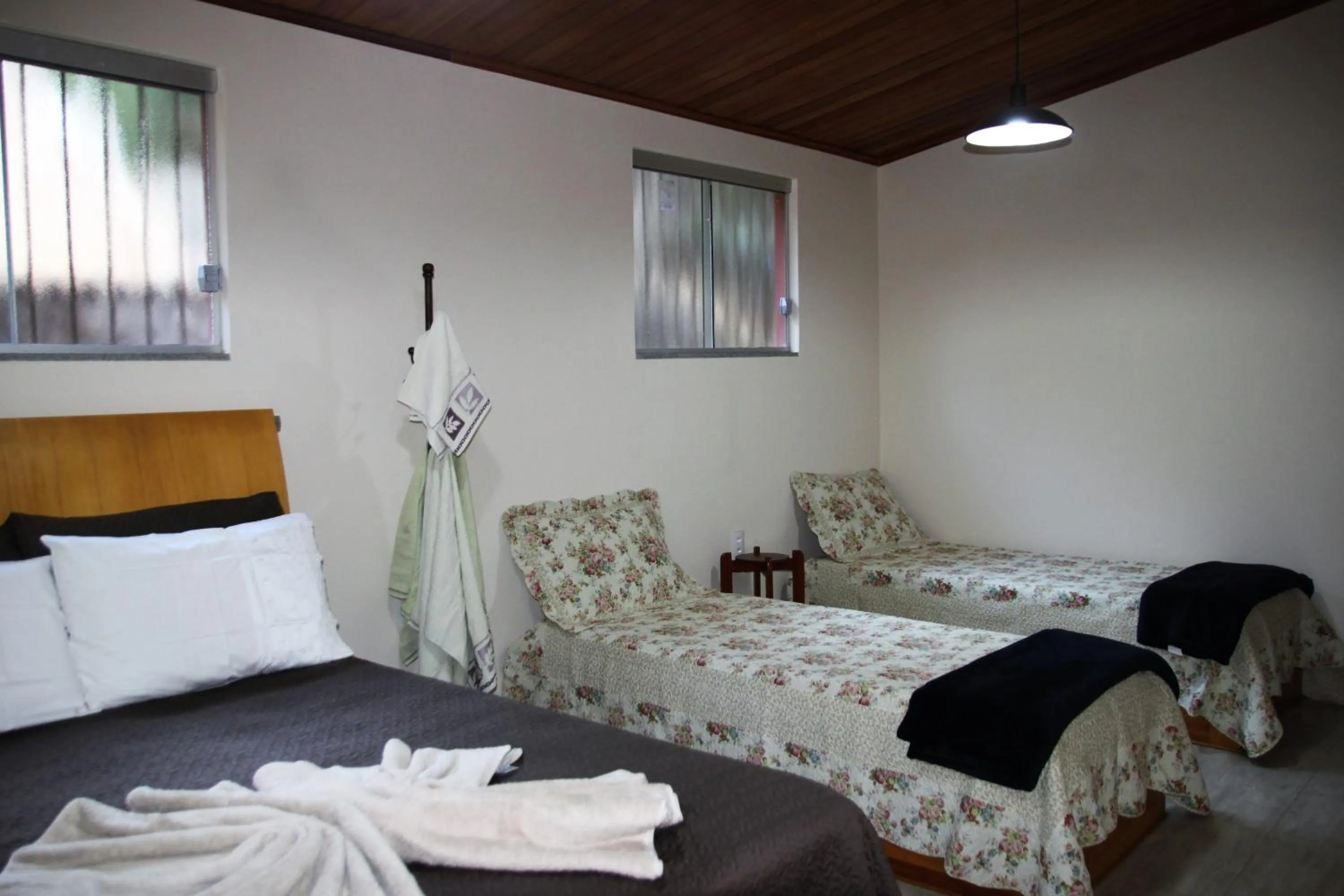 Bed in Chalé do Lago