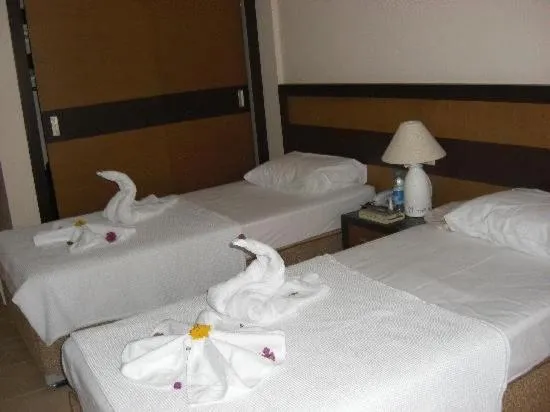 Bed in Dalyan Tezcan Hotel