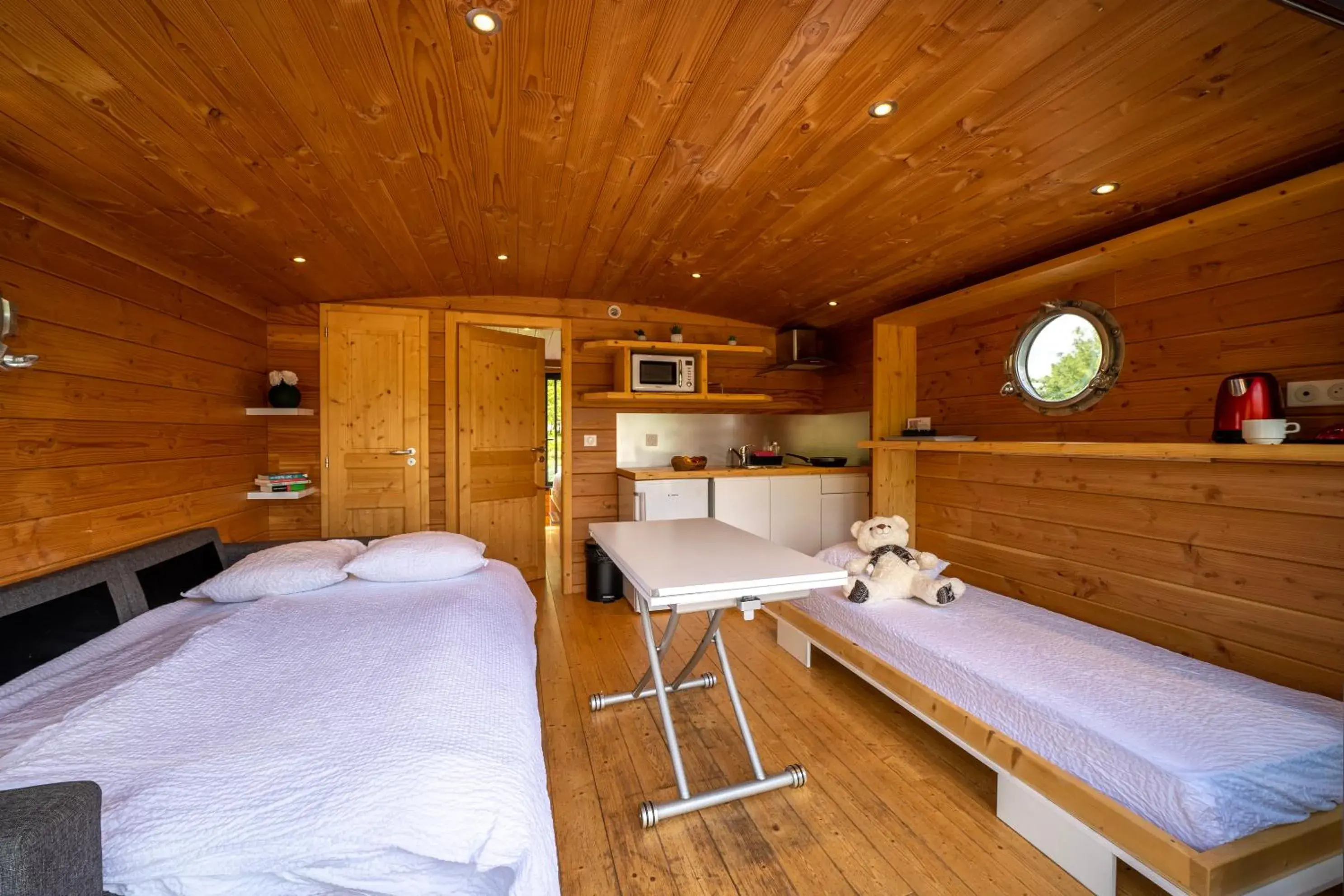 Toue cabanée au mouillage in Le Village des Monédières Toue cabanée au mouillage in Le Village des Monédières