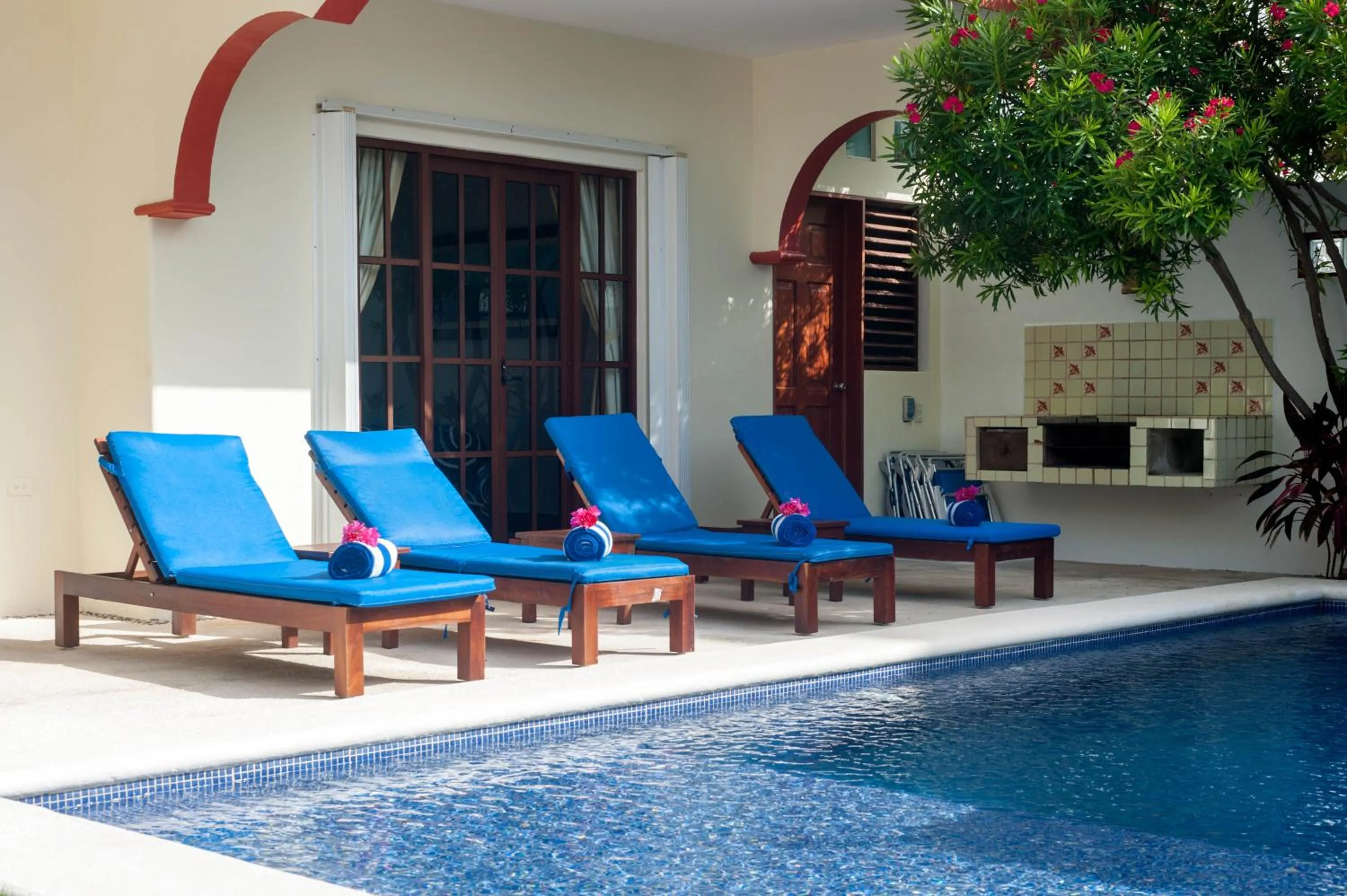 Patio in Casa Anita - Relaxing Home Steps from the Puerto Morelos Beach