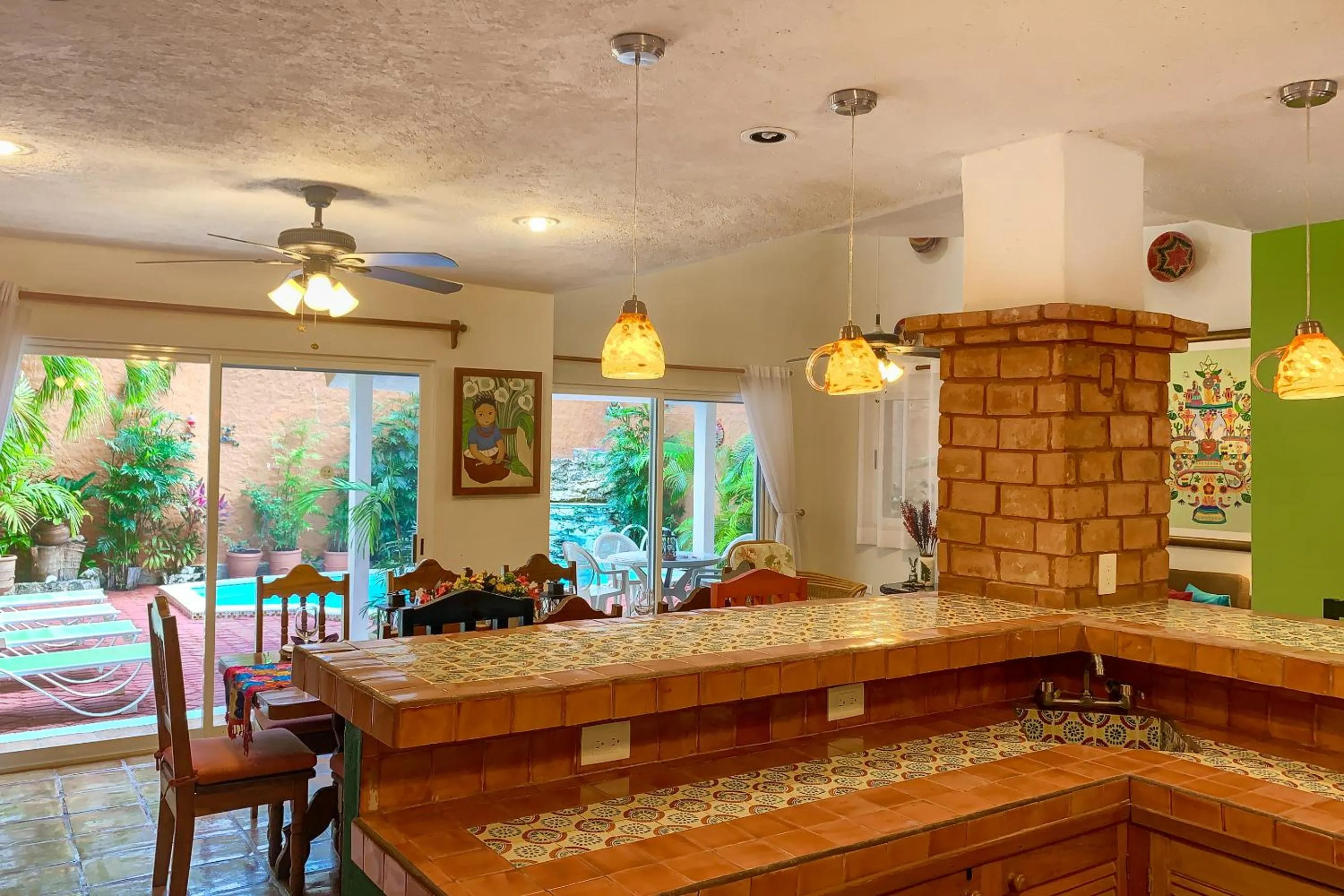 Living room in Casa Mulder - Steps to Beach Private Pool Ocean-View Roof