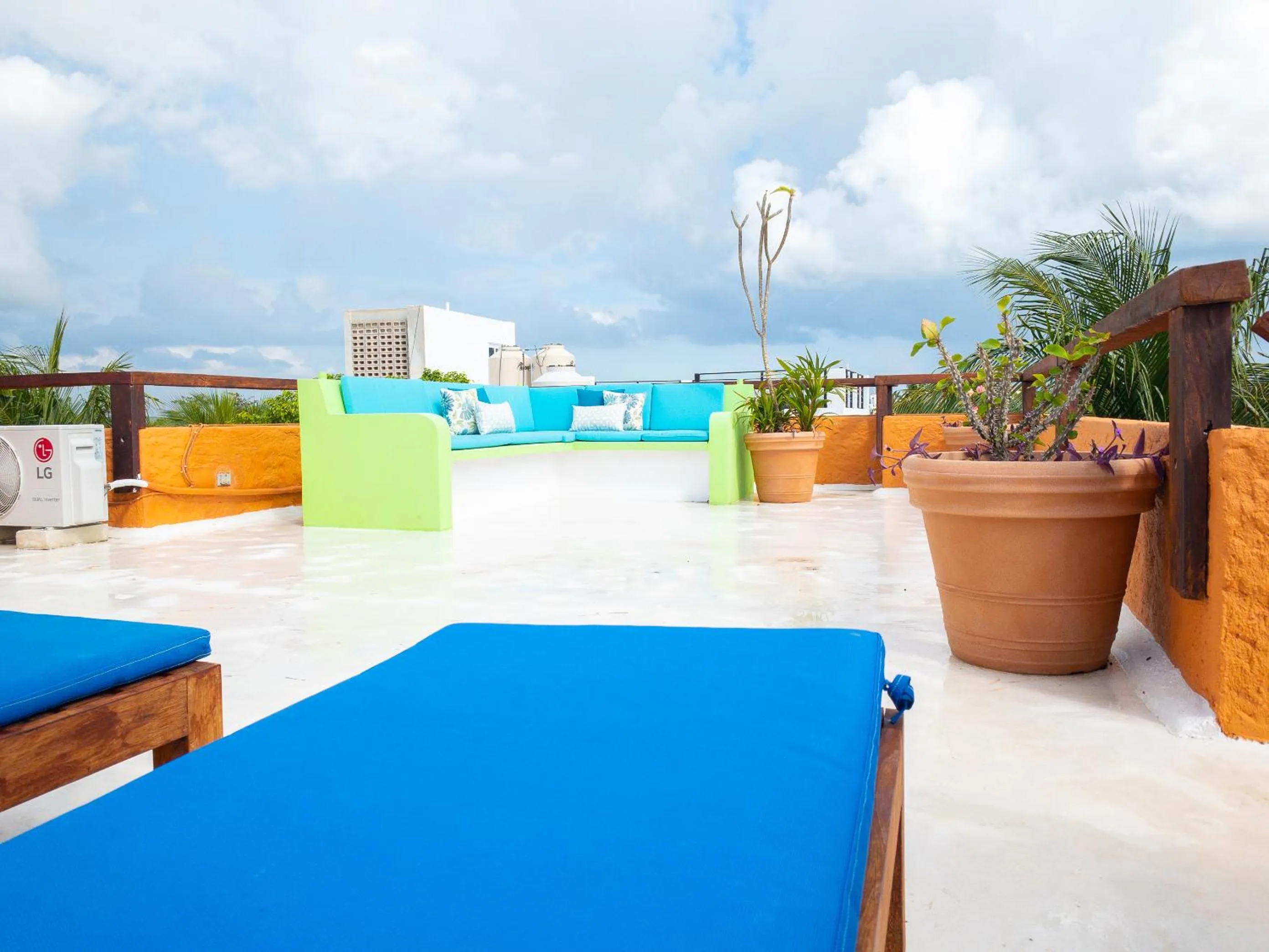 Patio in Casa Mulder - Steps to Beach Private Pool Ocean-View Roof