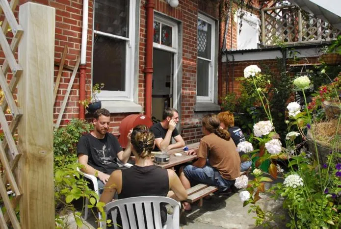 Patio in Chalet Backpackers