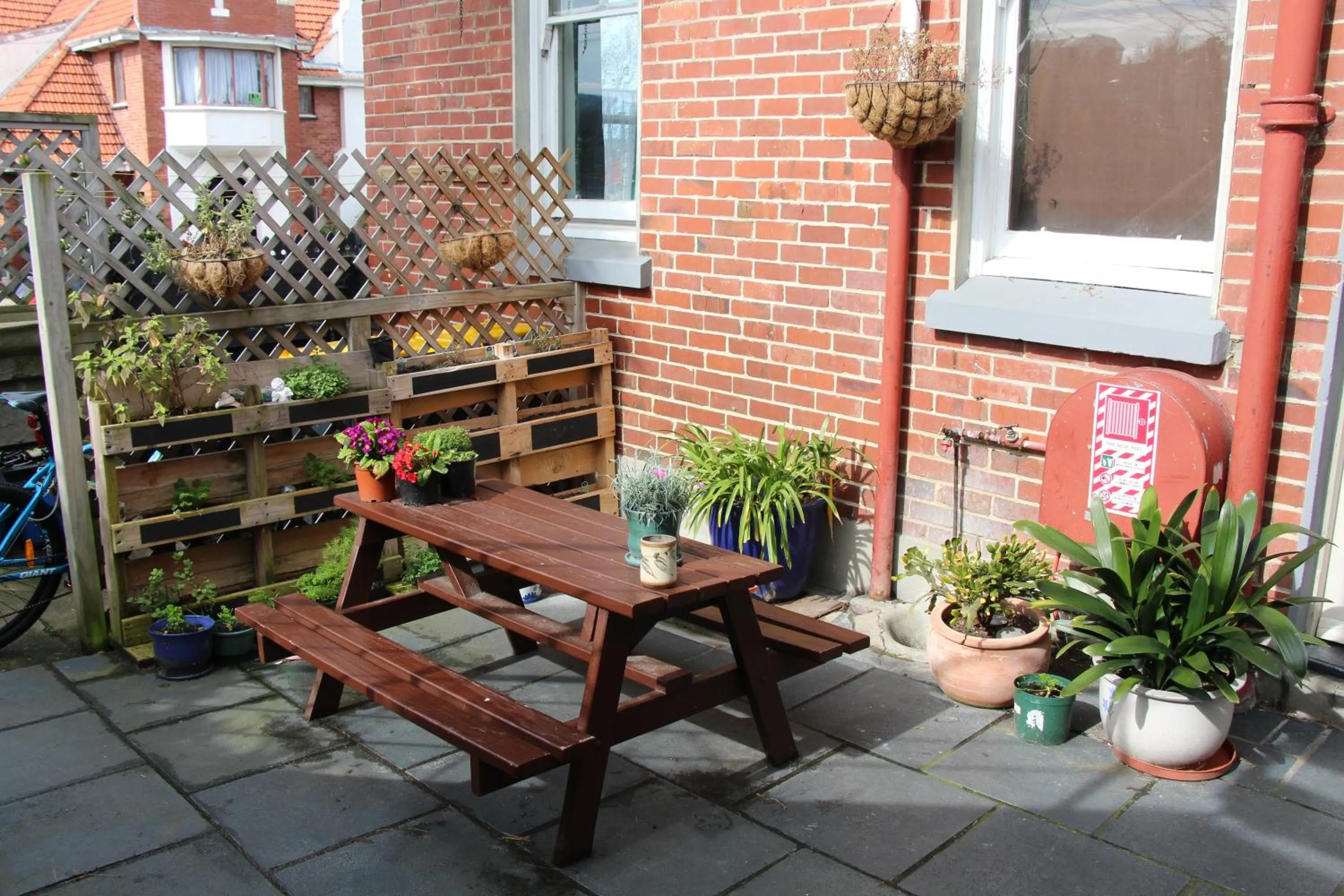 Patio in Chalet Backpackers
