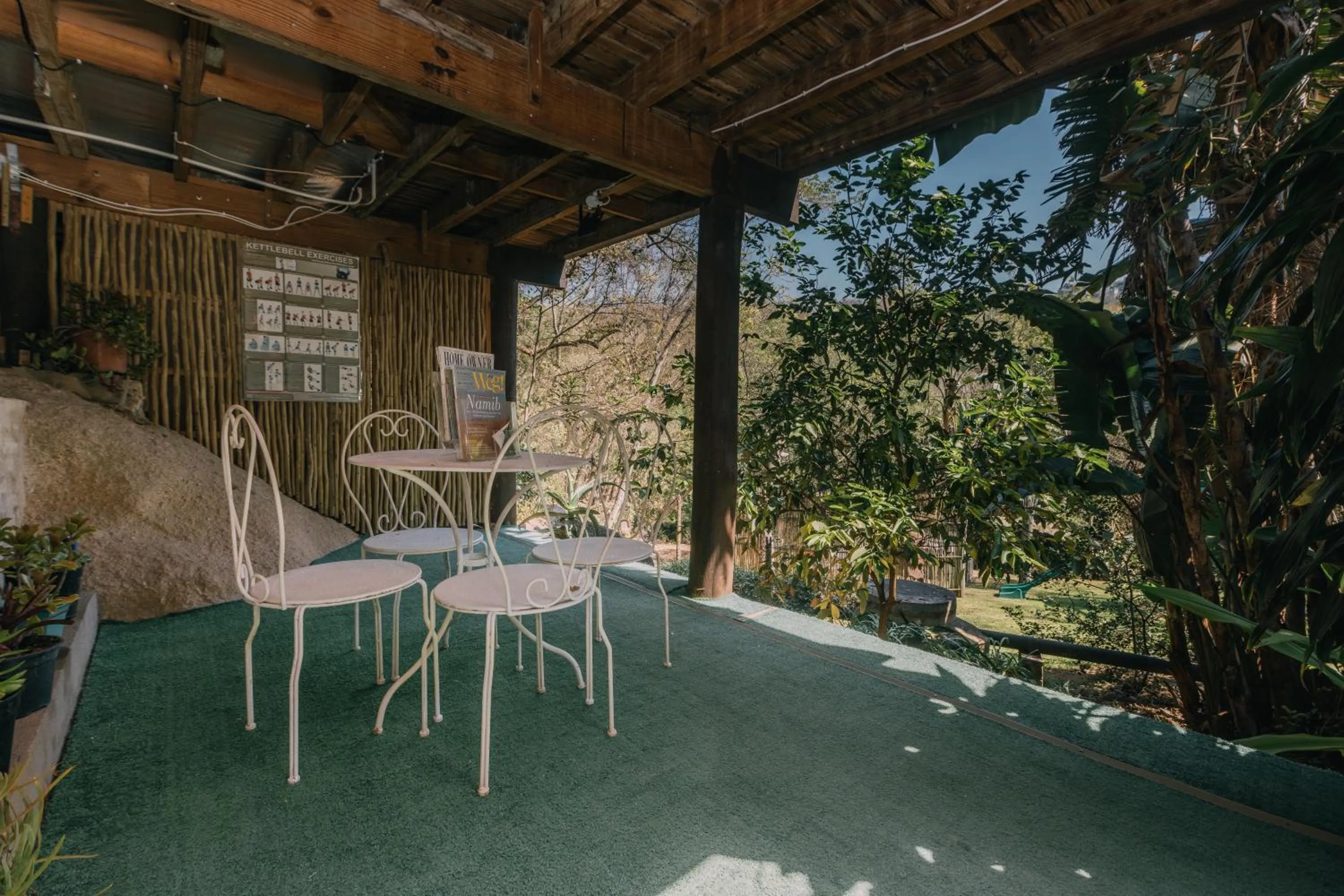 Garden view in Beetleloop Guest House