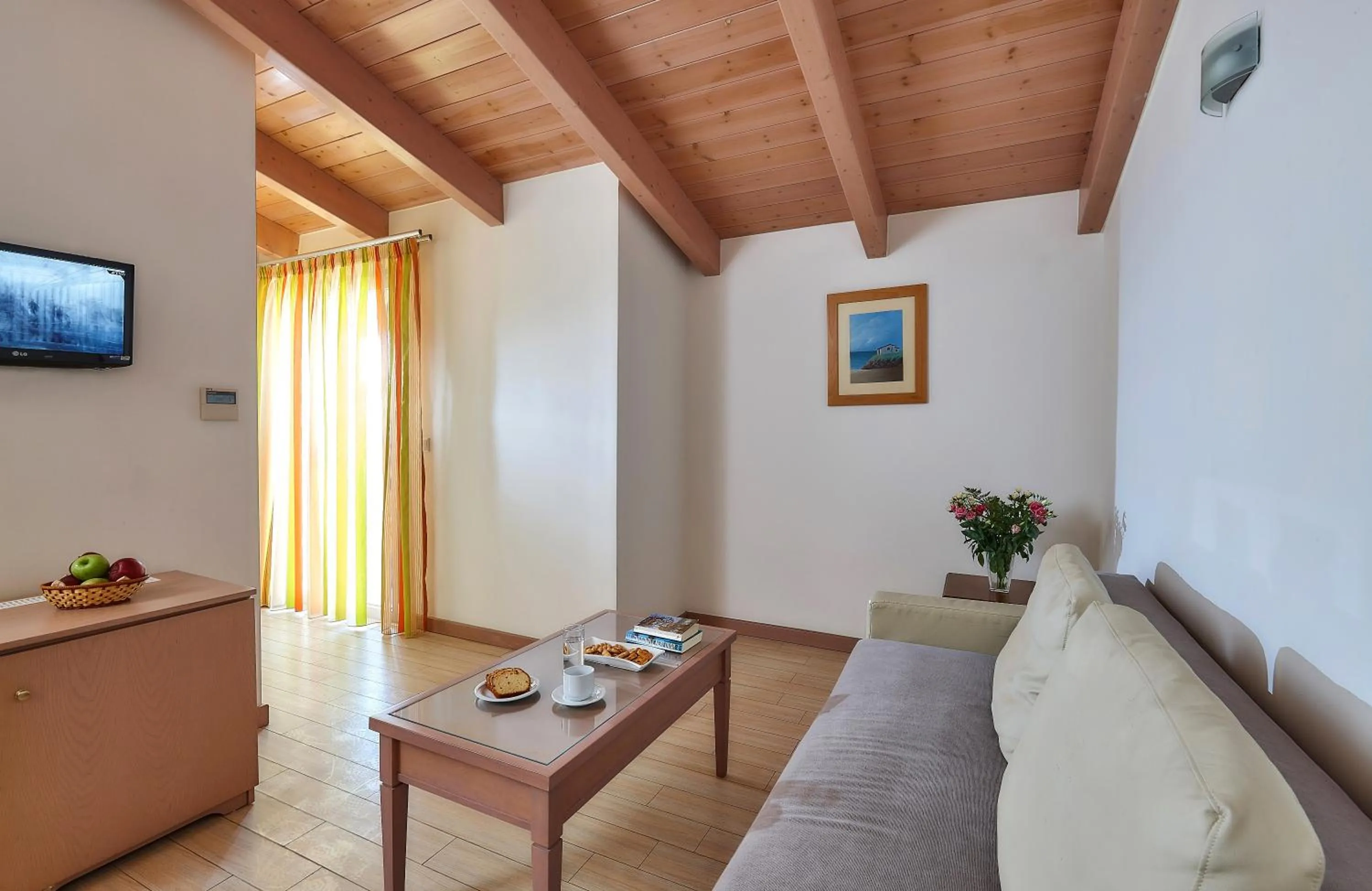 Living room in Panormo Beach Hotel