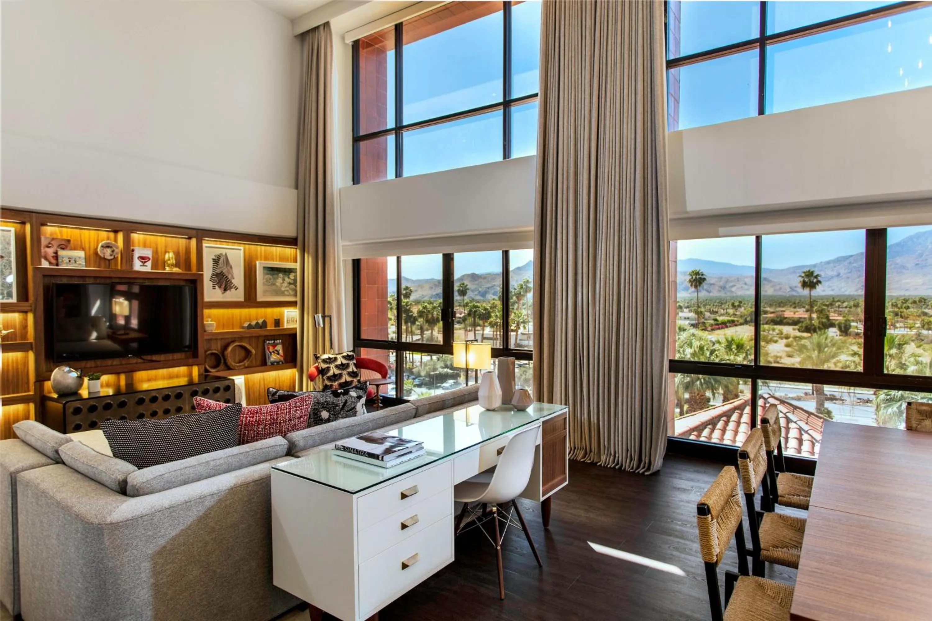 Living room in Renaissance Palm Springs Hotel